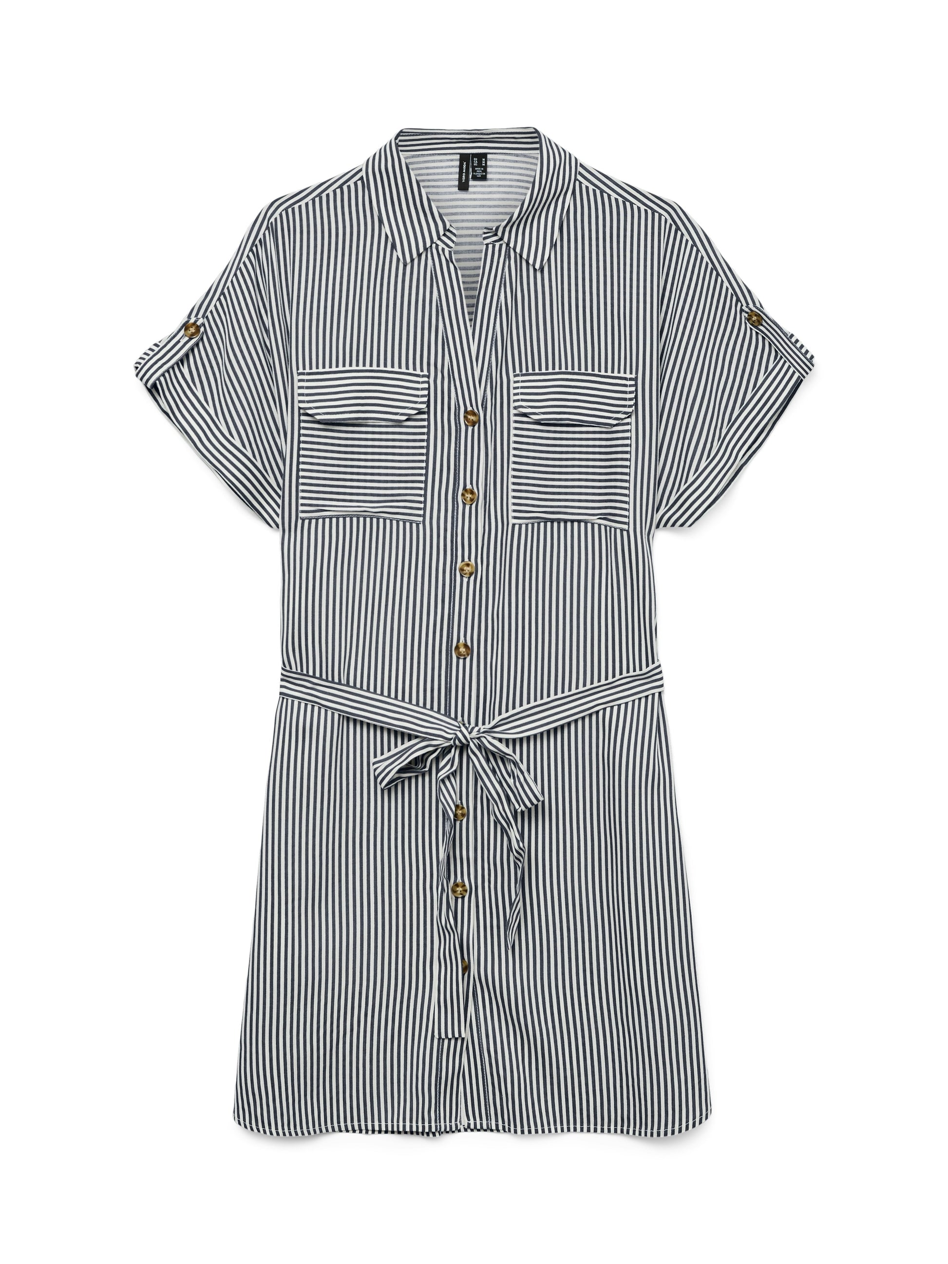Vmbumpy Ss Short Shirt Dress Wvn Ga Noos (India Ink/)