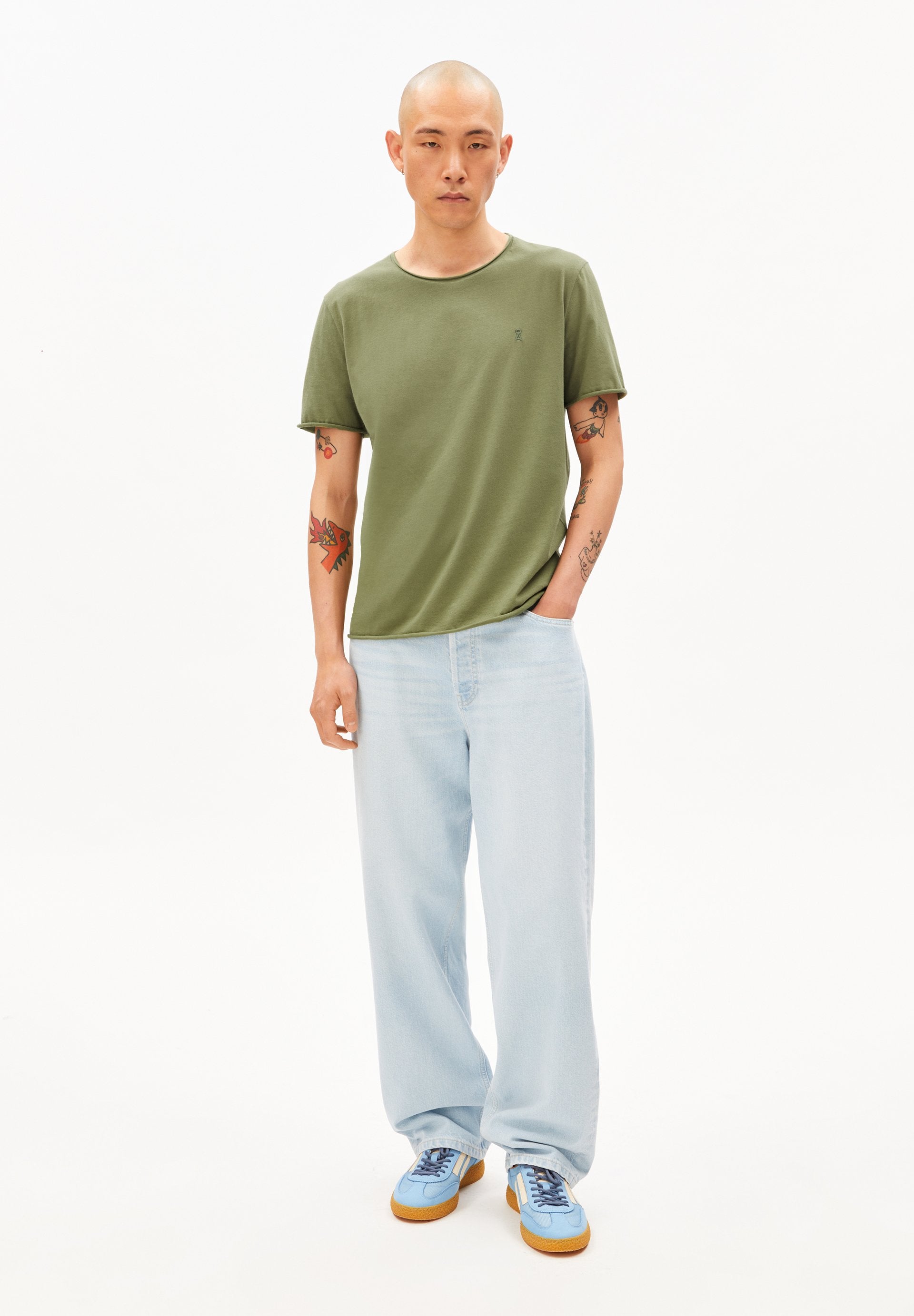 Jaames Brushed T-shirt (Fatigue Green)
