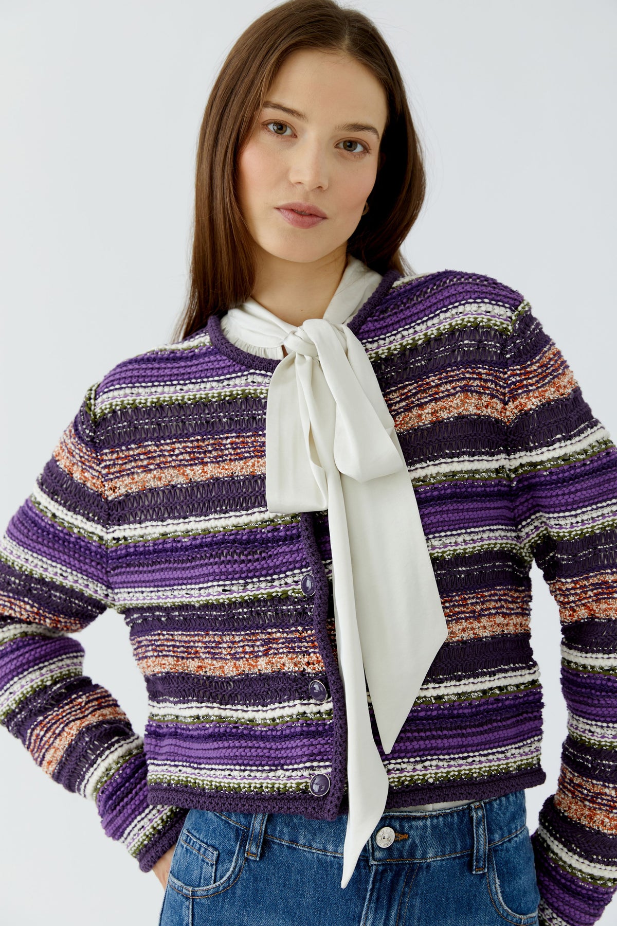 Strickjacke (Dk Violett Oran)