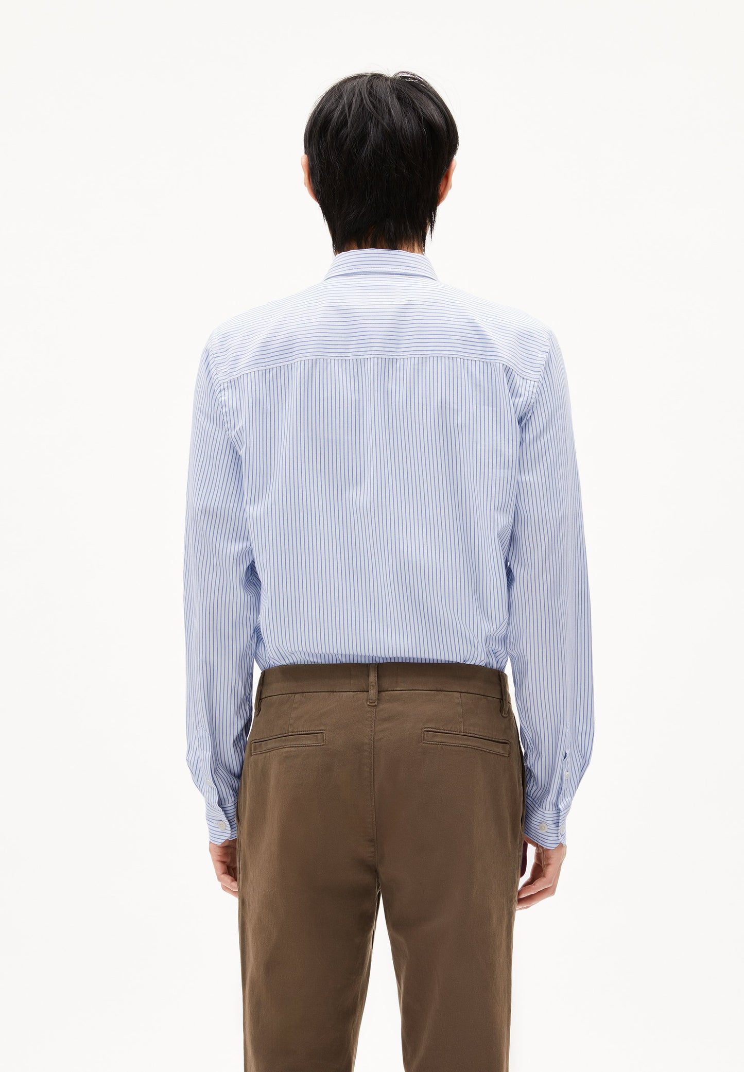 Quaasa Stripe Longsleeve Shirt (White-dark Morn)