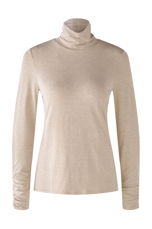 Langarmshirt in softer Viskose (Light Stone)