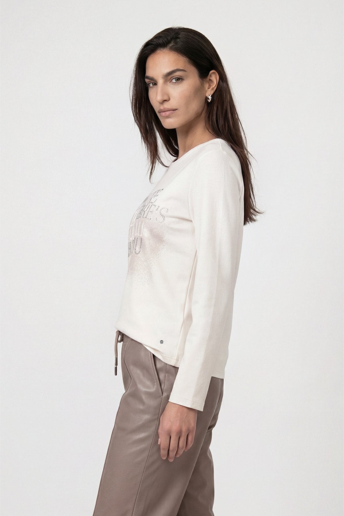 Sweatshirt mit Schmuckdetails (Pearly)