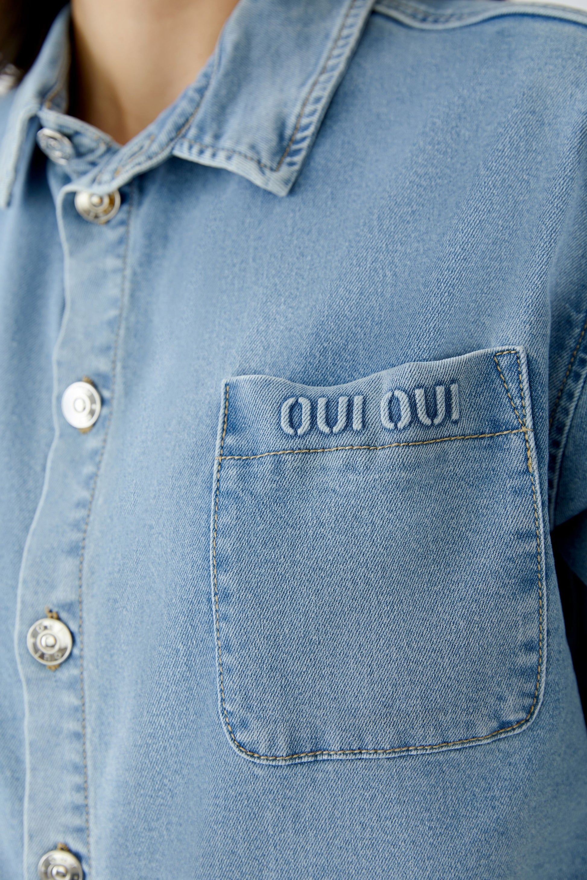 Bluse (Blue Denim)