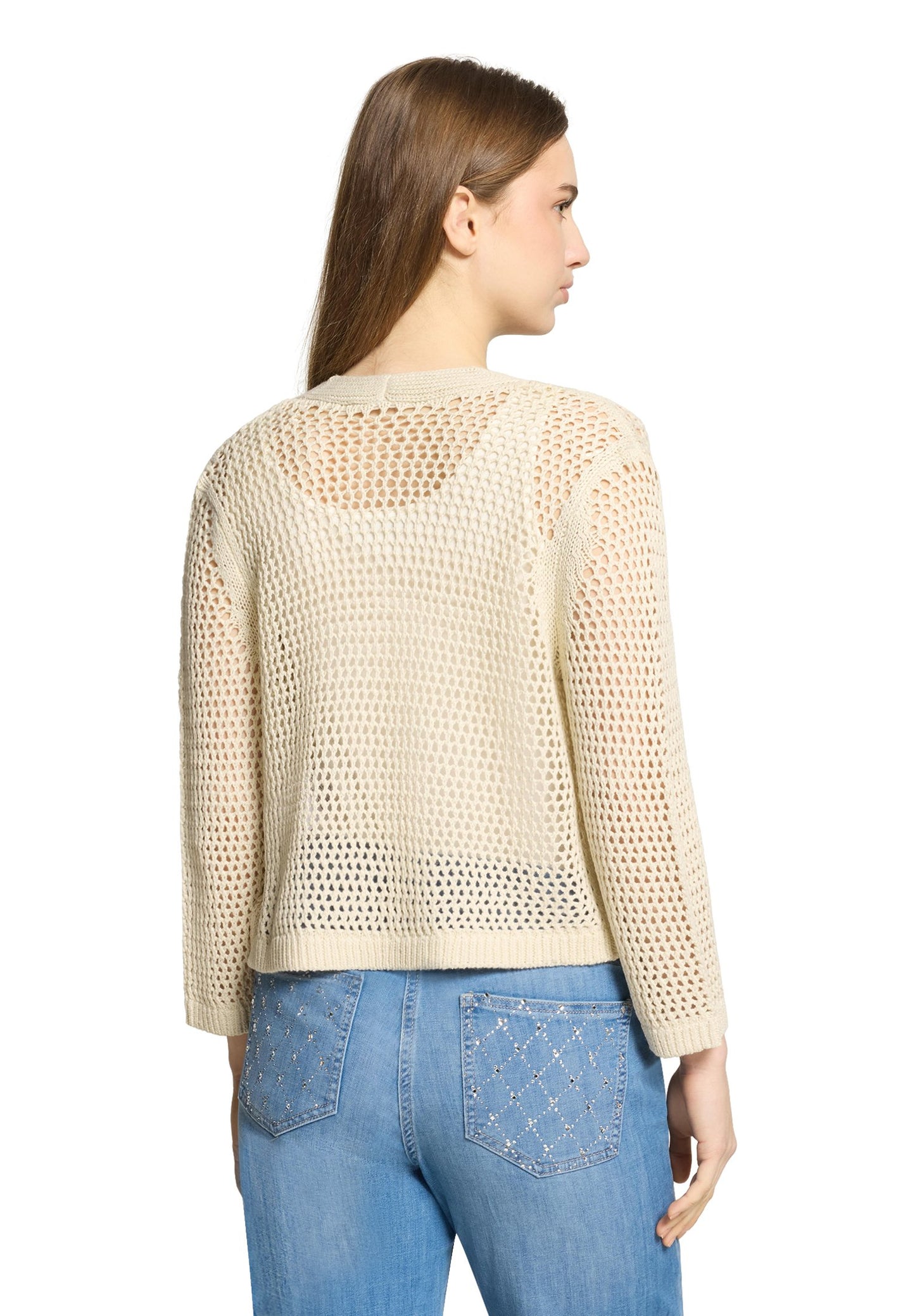 Grobstrickjacke (Silky Beige)