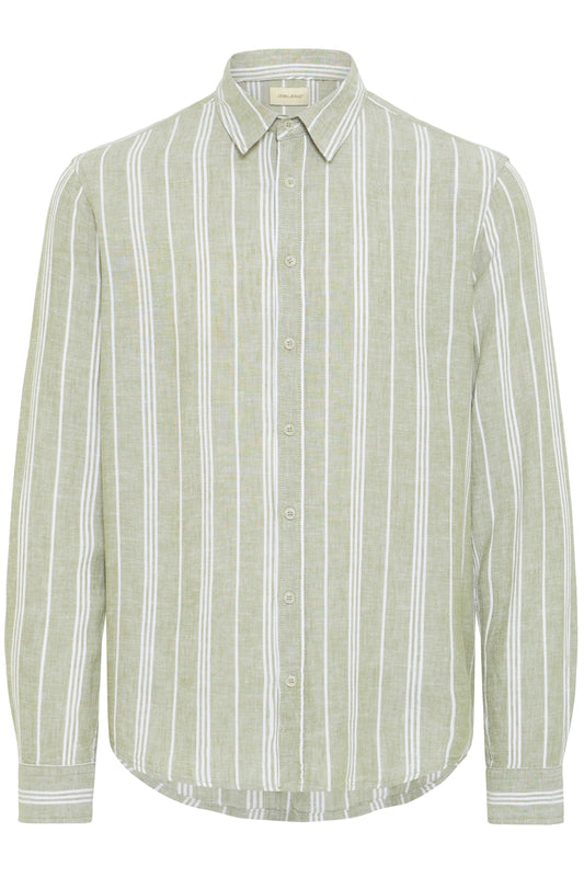Bhbobby Linen Stripe (Oil Green)