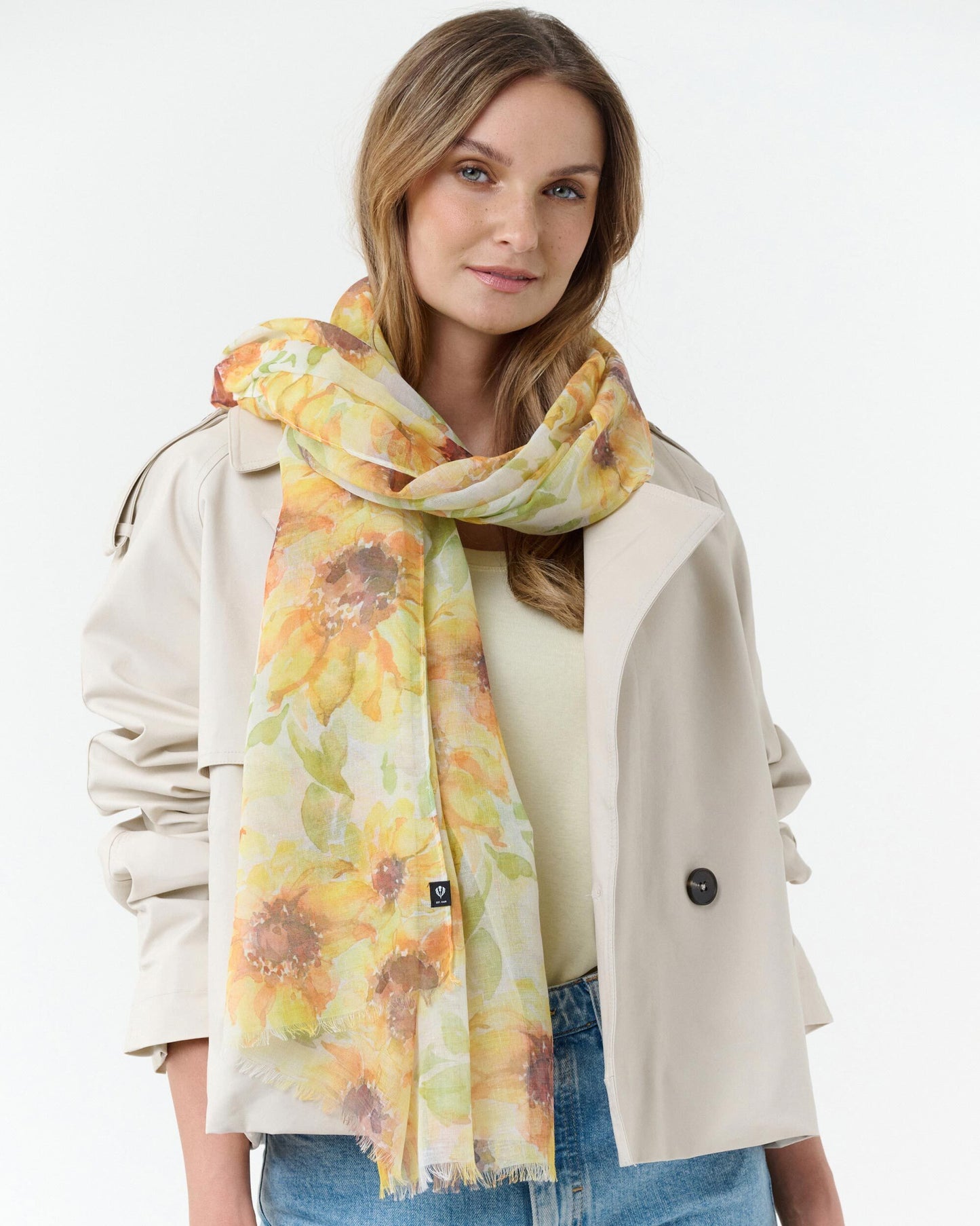 Schal Sustainability Edition - Stola mit Sonnenblumen-Design (Sunflower Yellow)