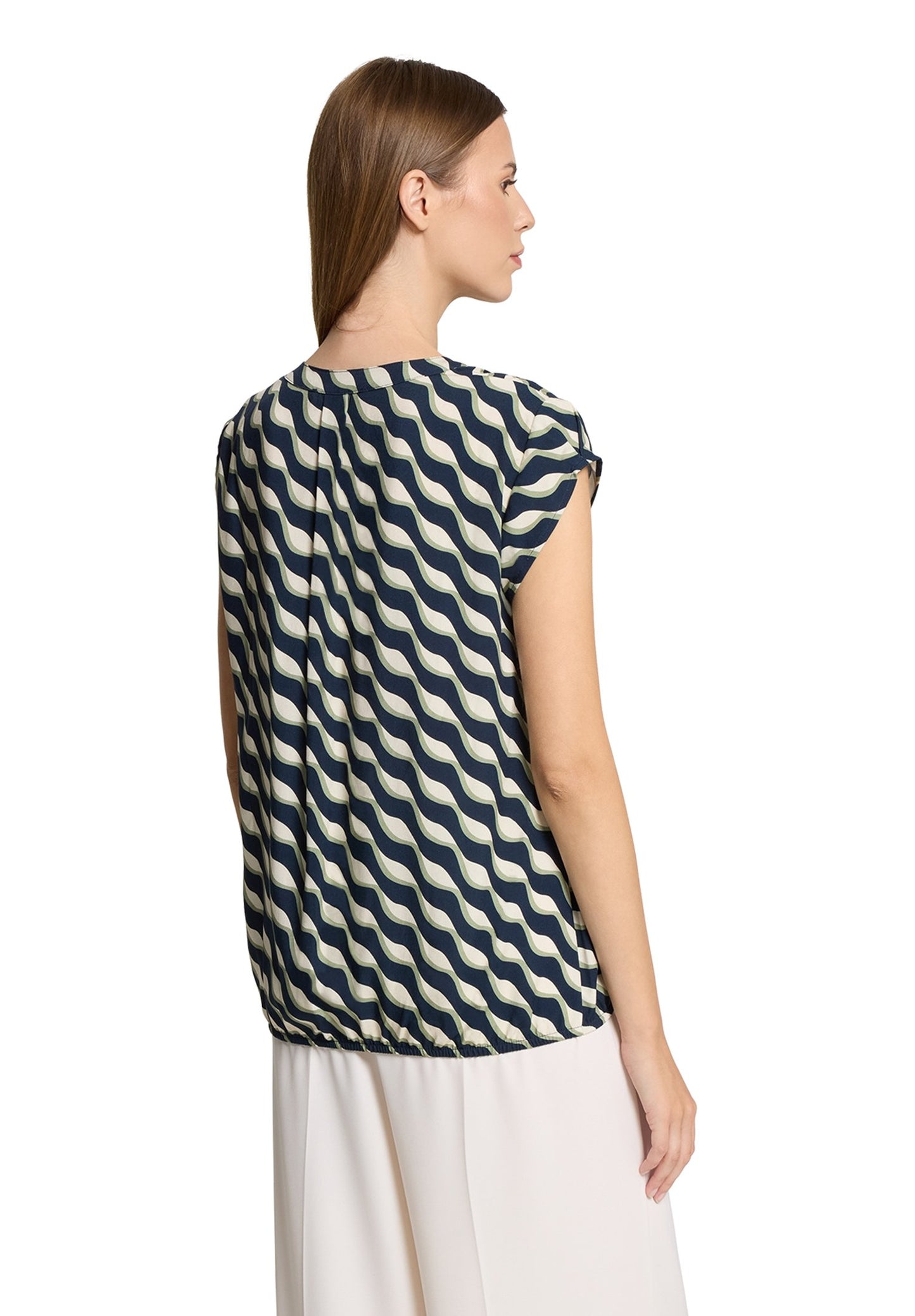 Schlupfbluse (Dark Blue/green)