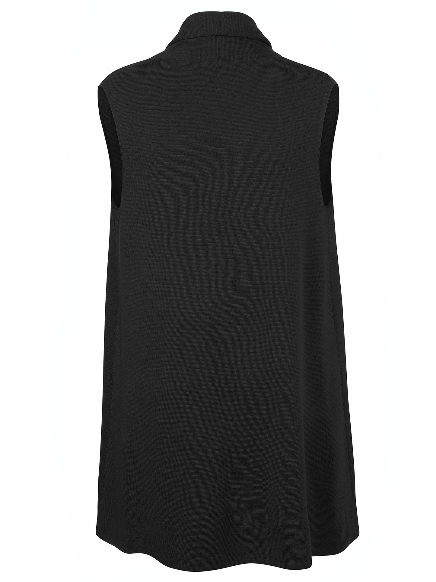 Weste Schalkragen offen (Black)