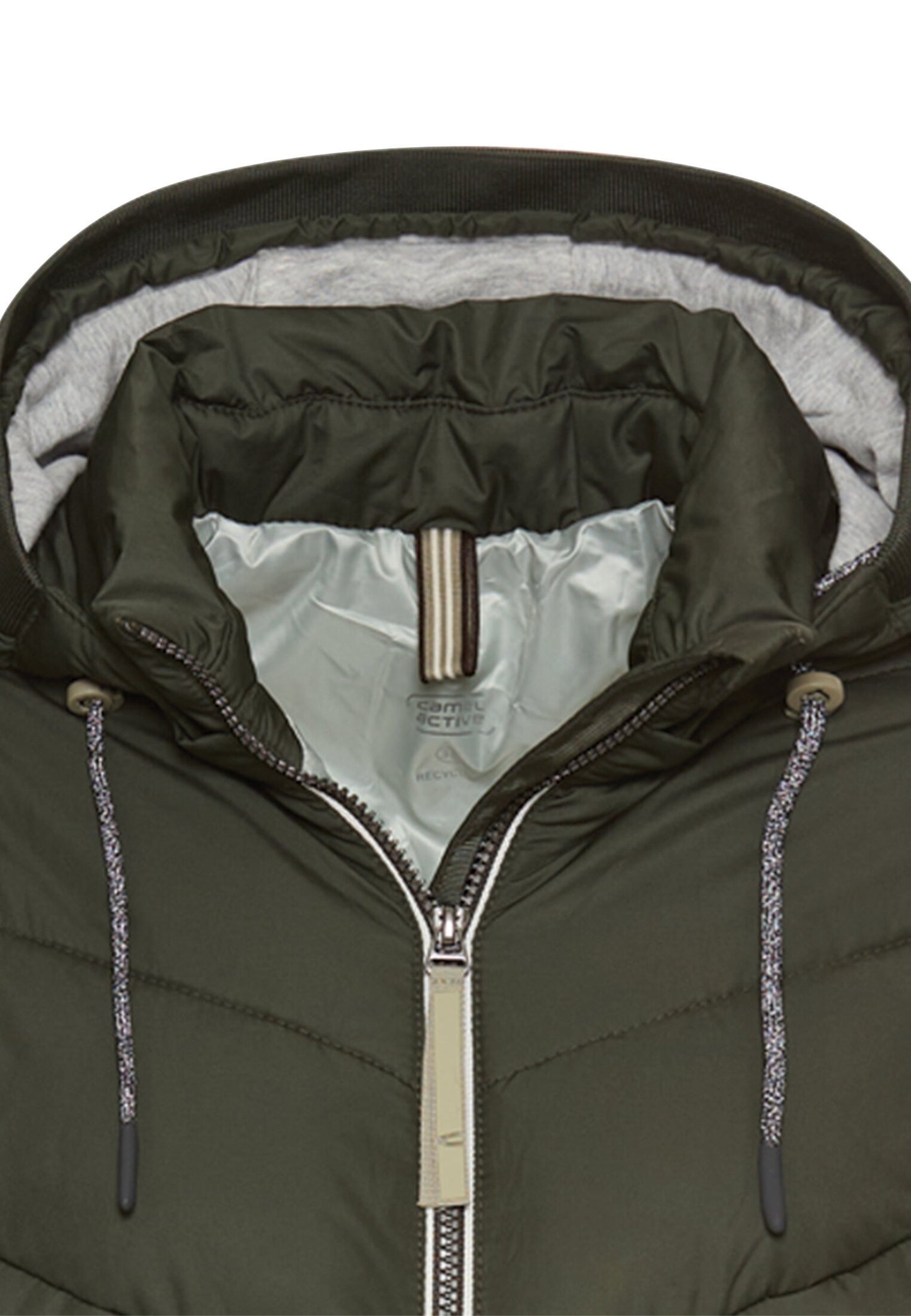 Wattierte Jacke mit abnehmbarer Kapuze (Forest)