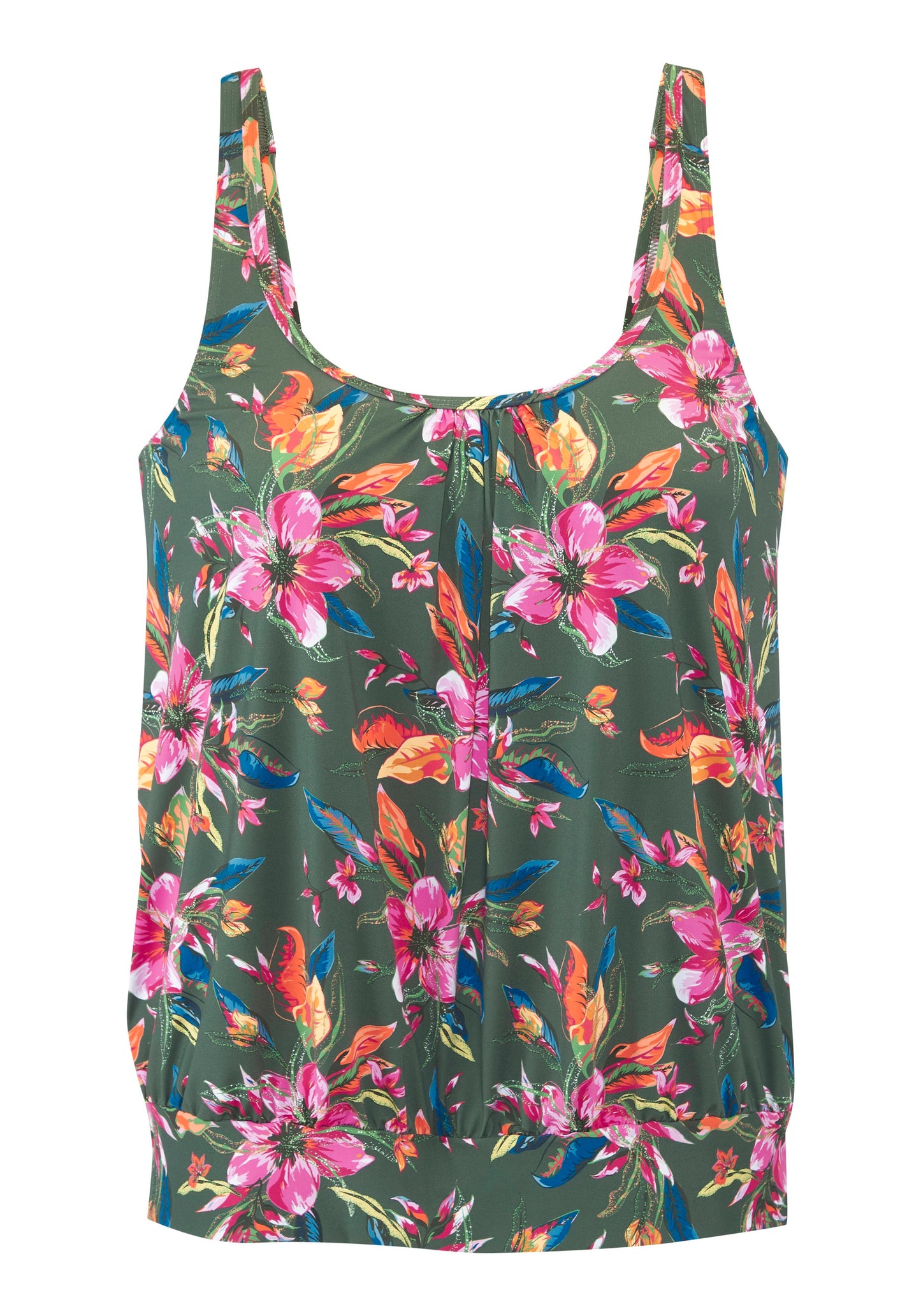 LASCANA Oversize-Tankini-Top (Oliv Print)
