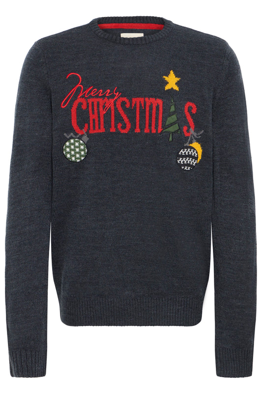 Bhmalcolm Christmas Knit (Dark Navy)