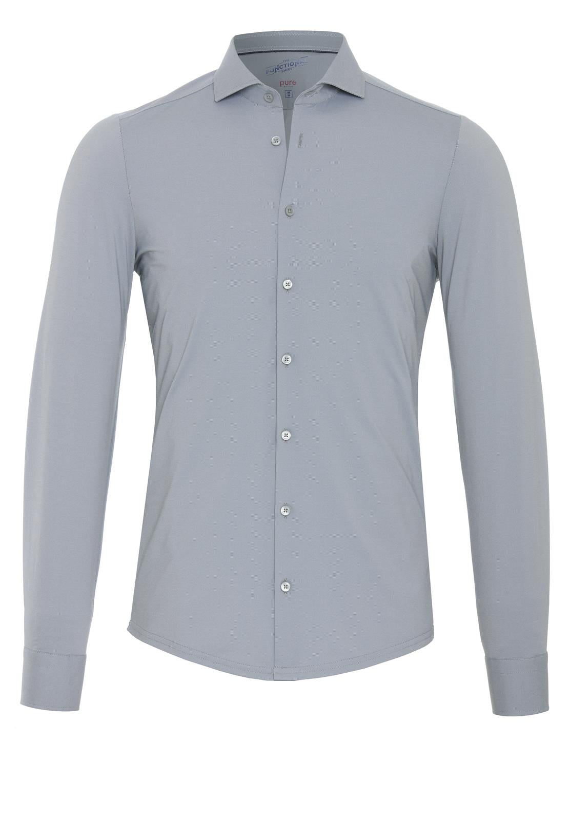 PURE- Functional Hemd Langarm (Uni Grau)