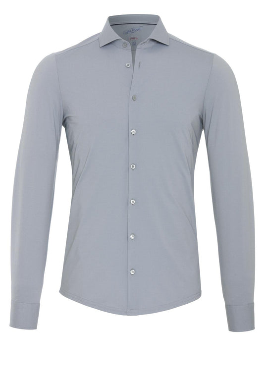 PURE- Functional Hemd Langarm (Uni Grau)