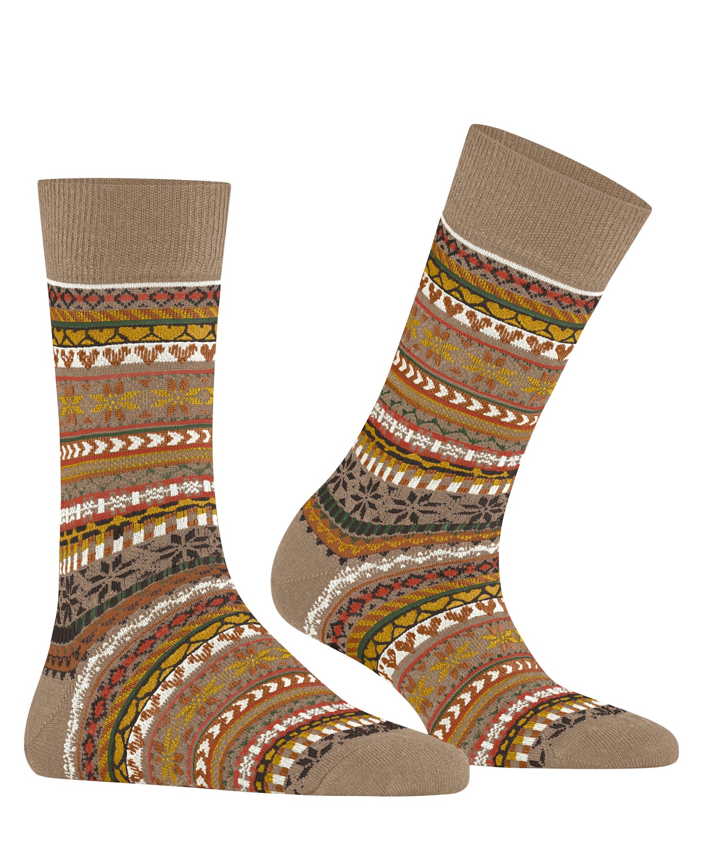 Burlington Fair Isle Delight Damen (Camel)