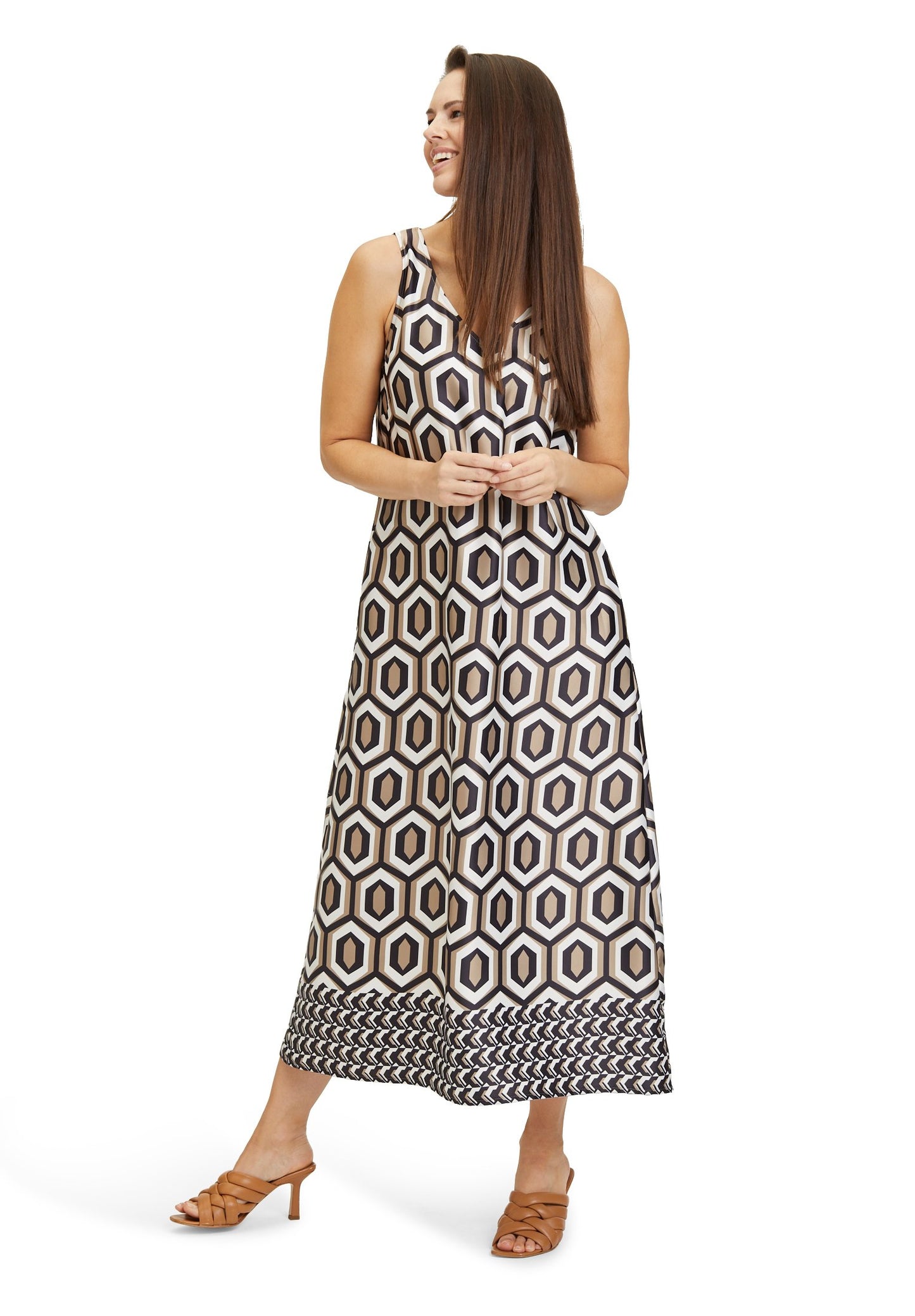 Sommerkleid (Camel/cream)