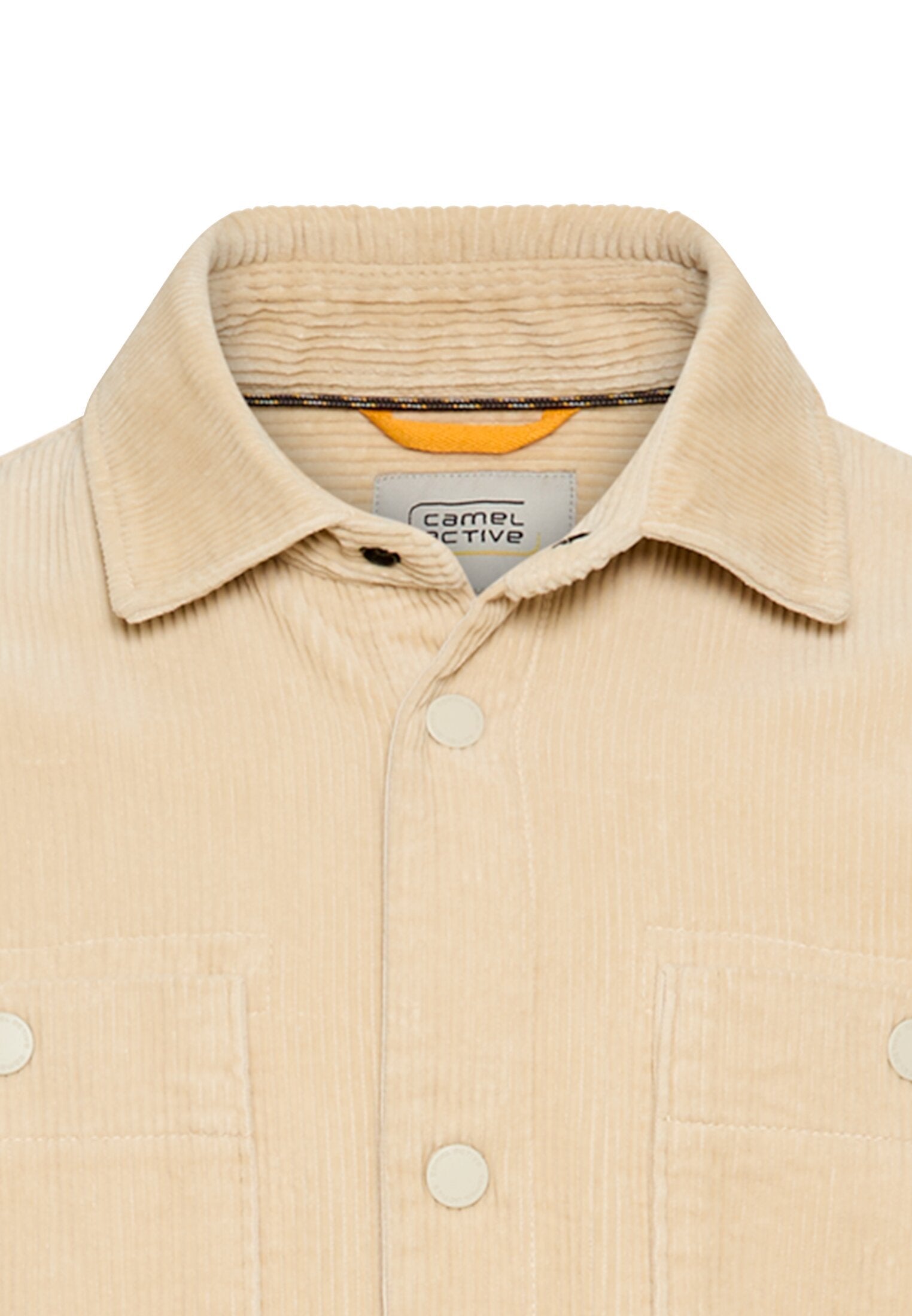 Cord Overshirt mit Druckknöpfen (Oatmeal)