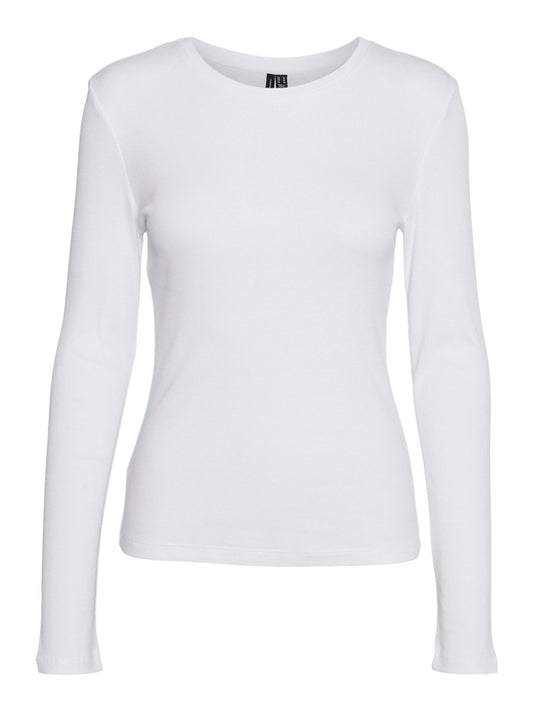 Vmroma Ls Slim Top Ga Jrs Noos (Bright White)