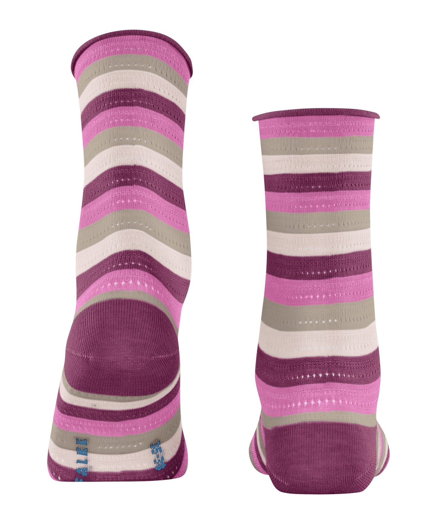 FALKE Dopamine Stripe Damen Socken (Hibiscus)