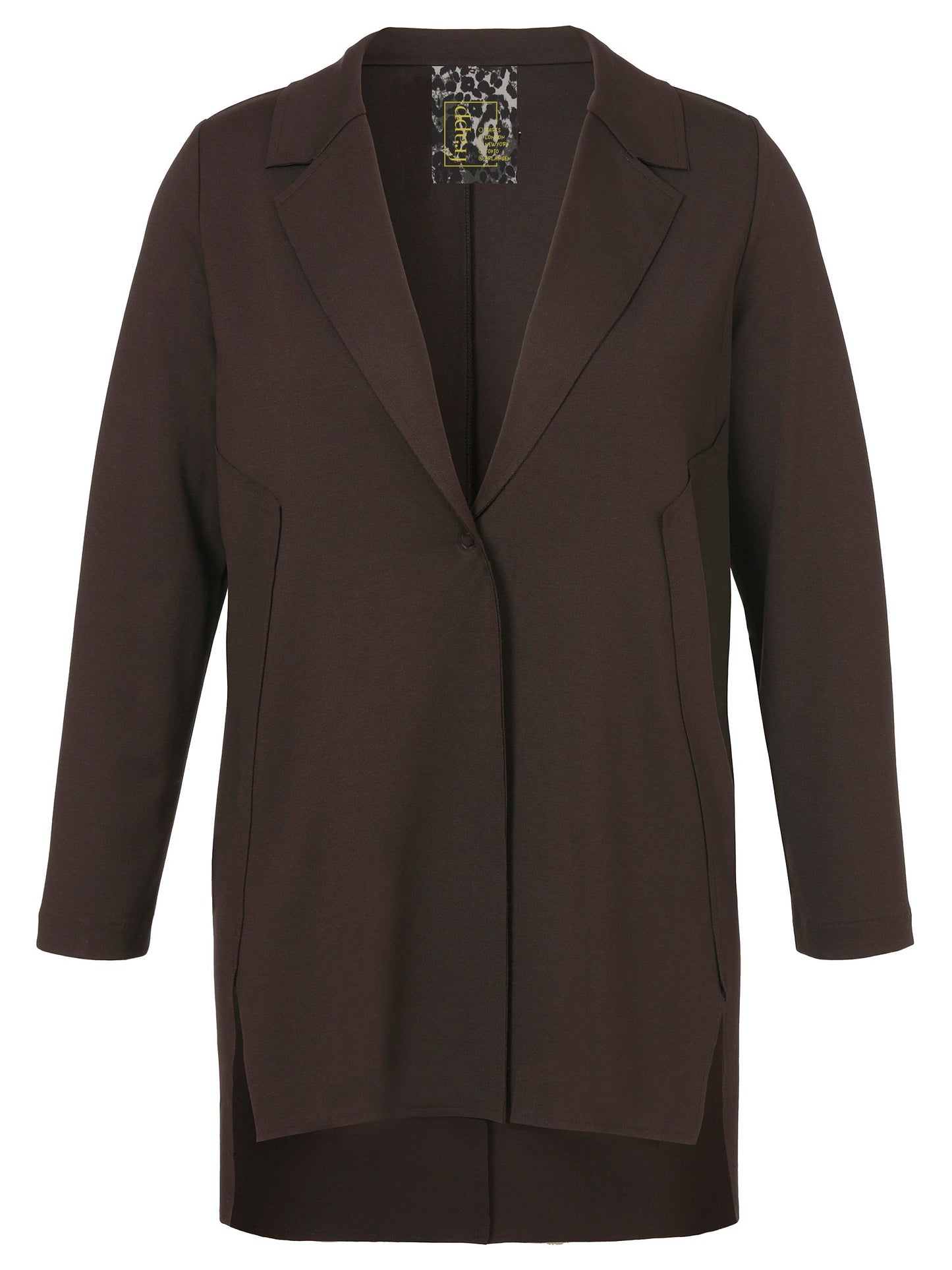 Jacke Revers 1/1 Arm Druckknopf (Coffee)