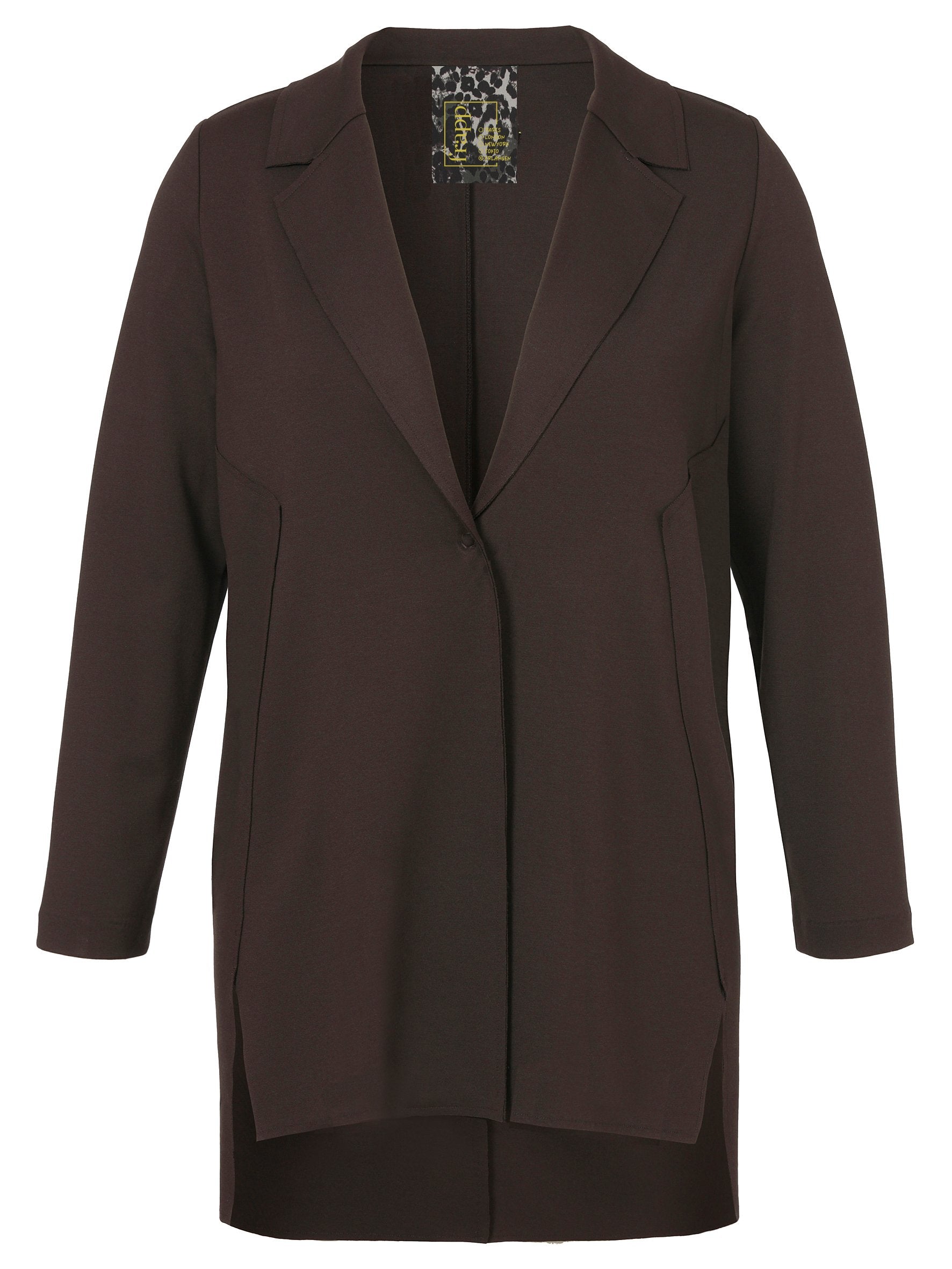 Jacke Revers 1/1 Arm Druckknopf (Coffee)