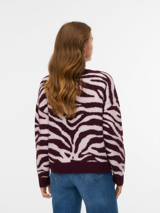 Vmnewkai Ls O-neck Pullover Boo (Winetastin)