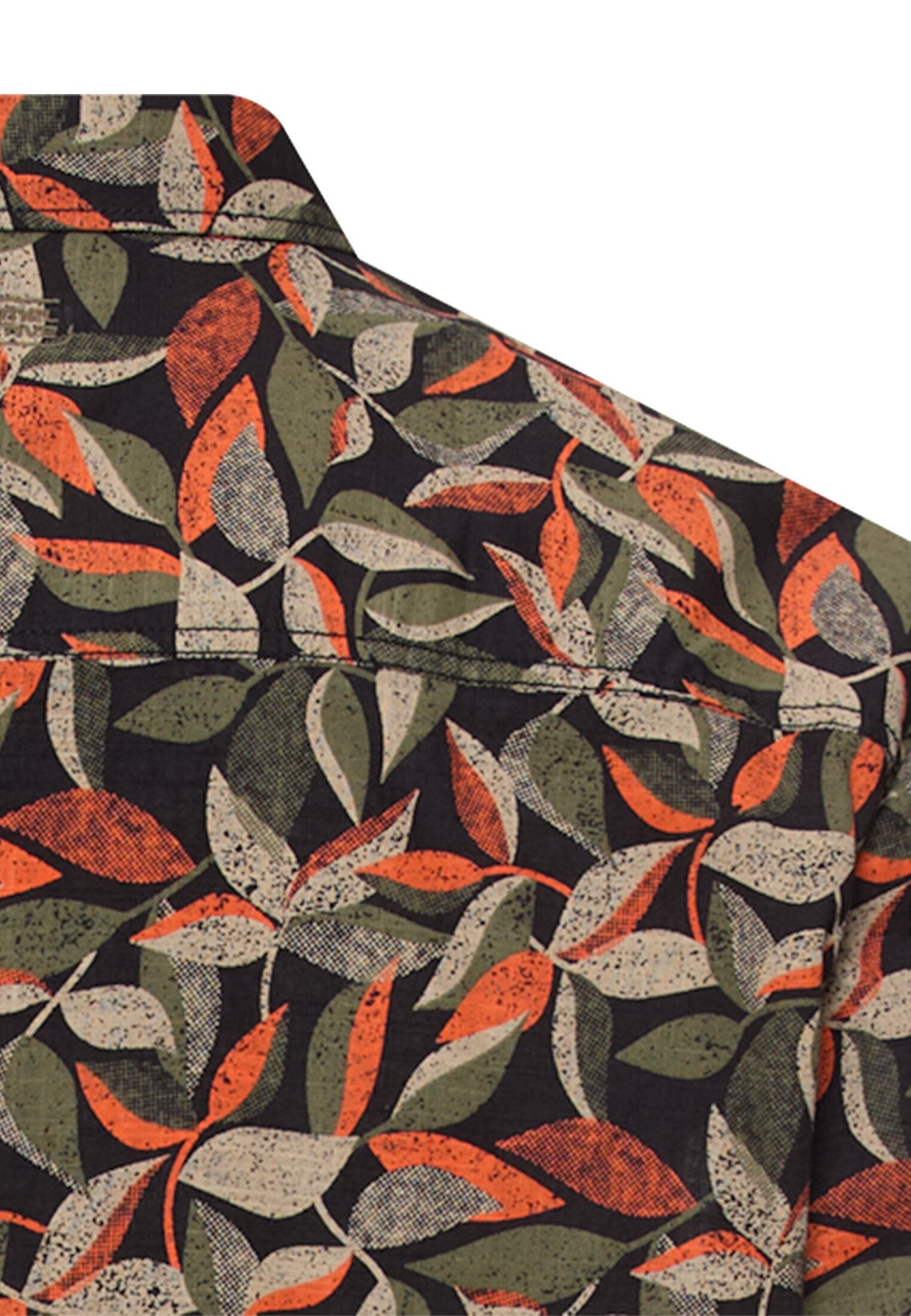 Kurzarmhemd aus reiner Baumwolle (Burned Orange)