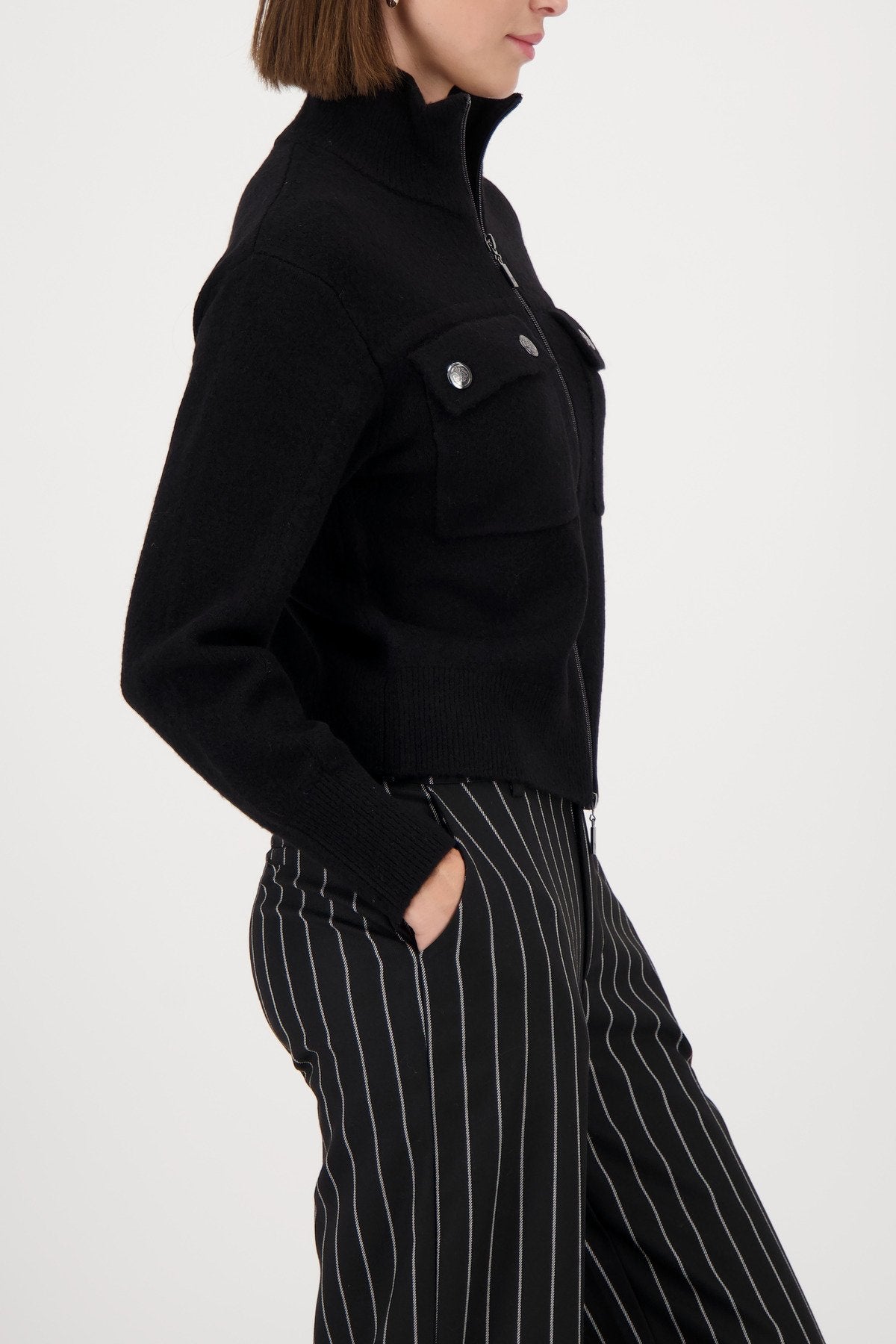 Strickjacke (Schwarz)