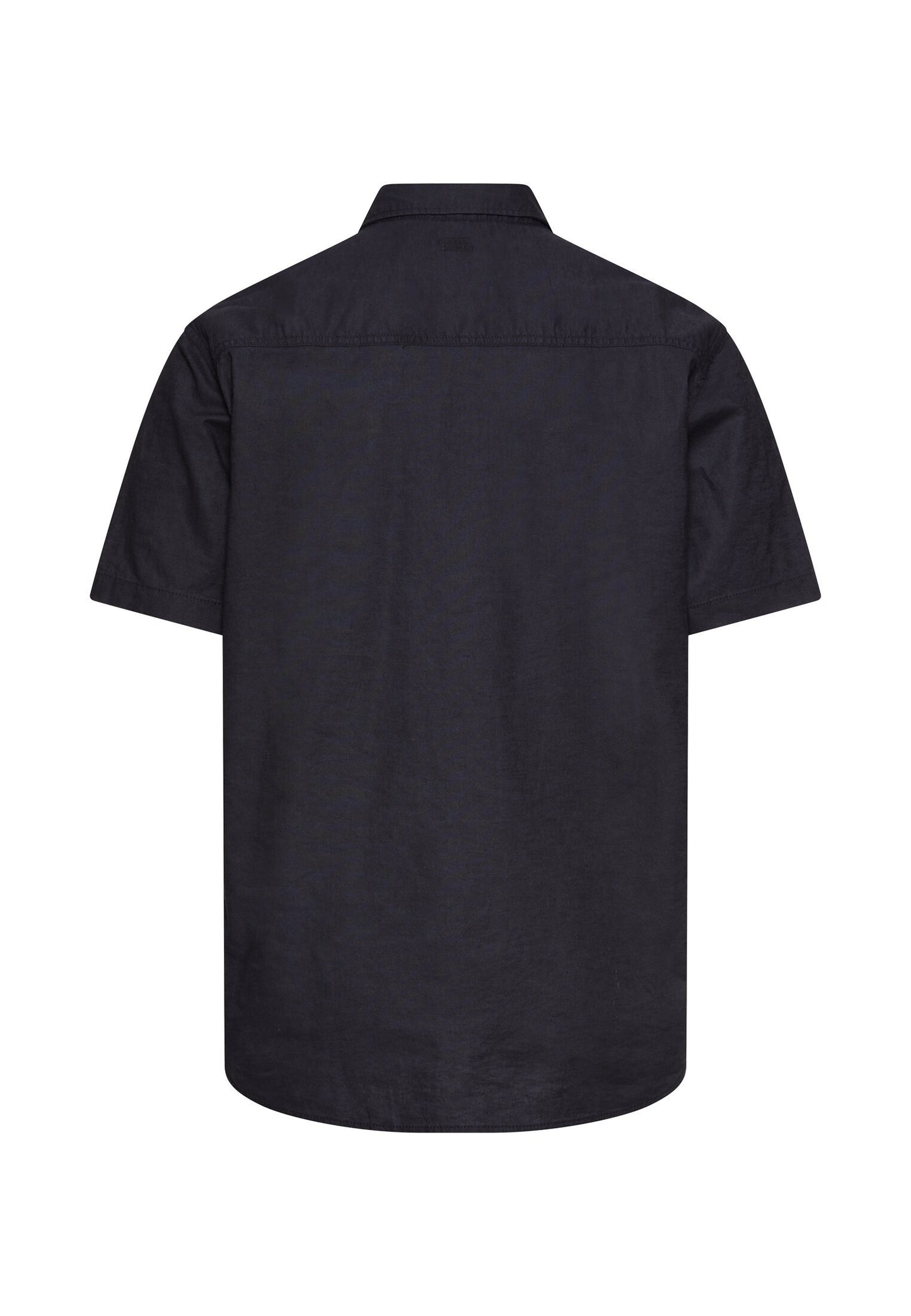 Kurzarmhemd aus Leinenmix (Dark Navy)