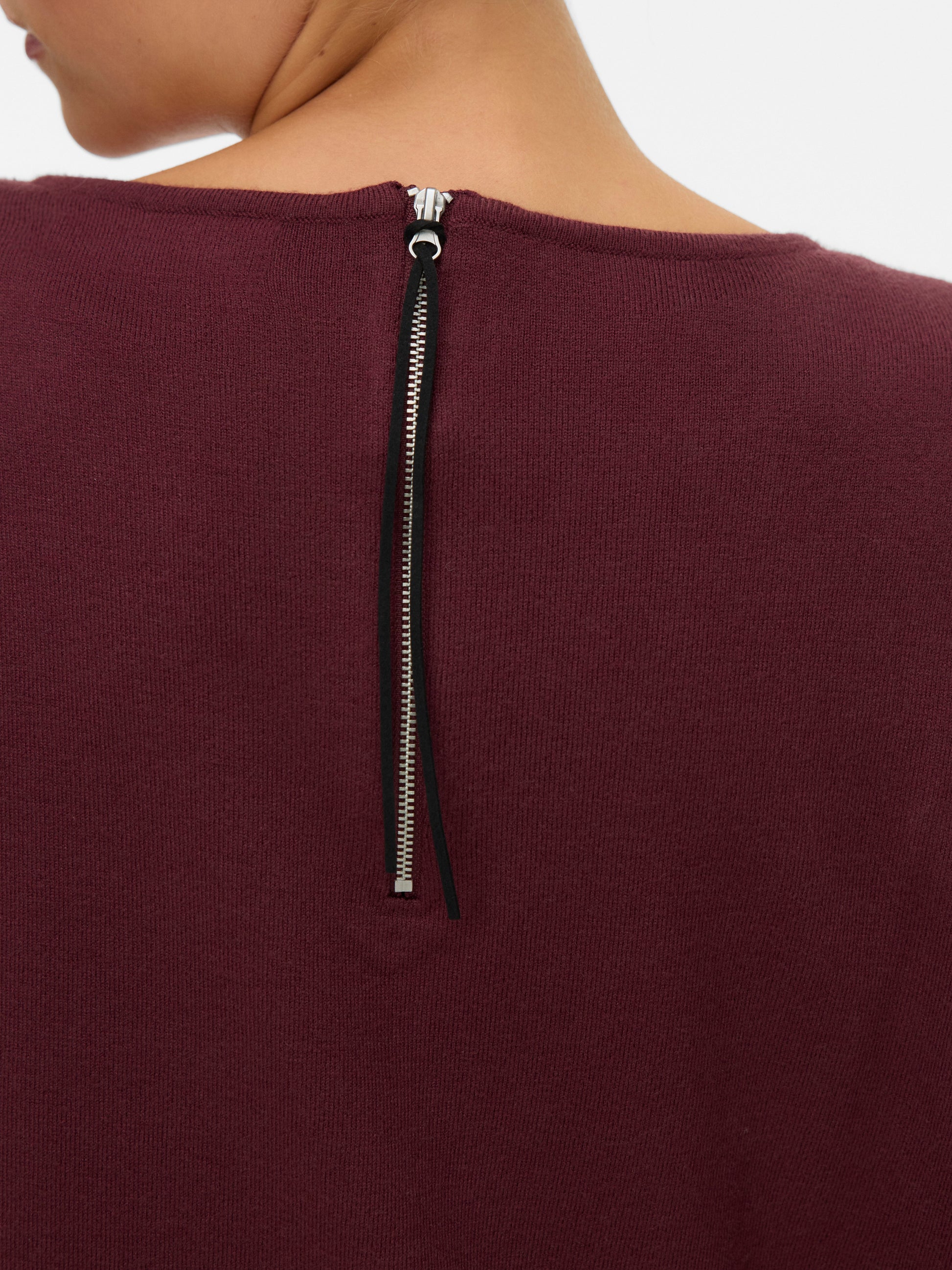 Vmbreeze Aura Ls Zipper Blouse Noos (Winetasting)