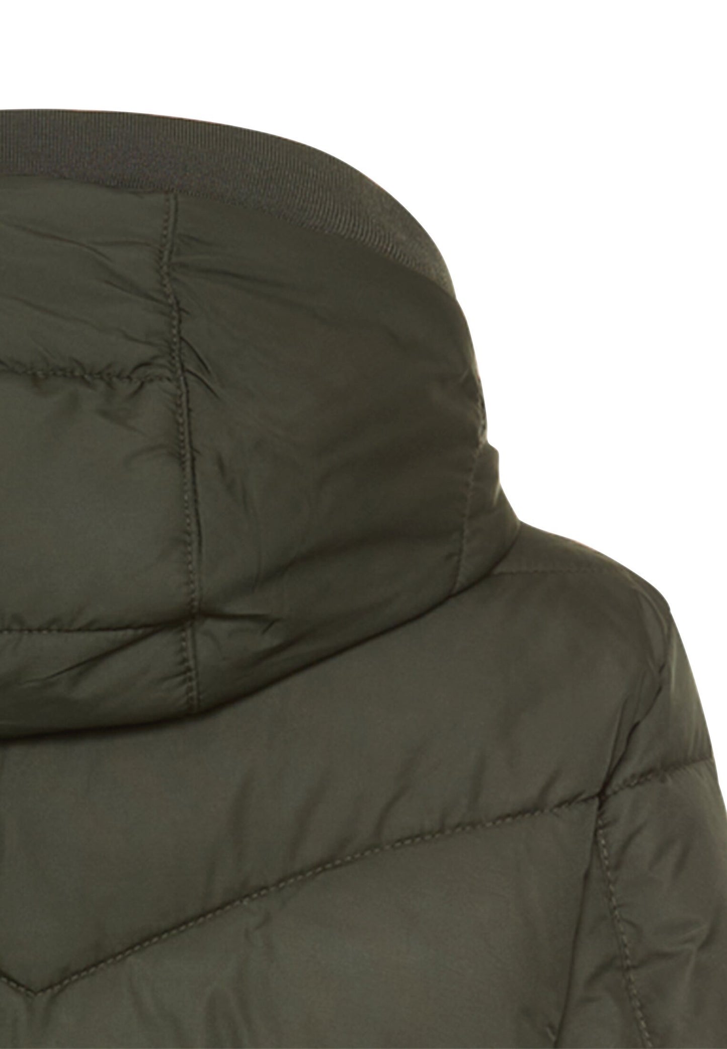 Wattierte Jacke mit abnehmbarer Kapuze (Forest)