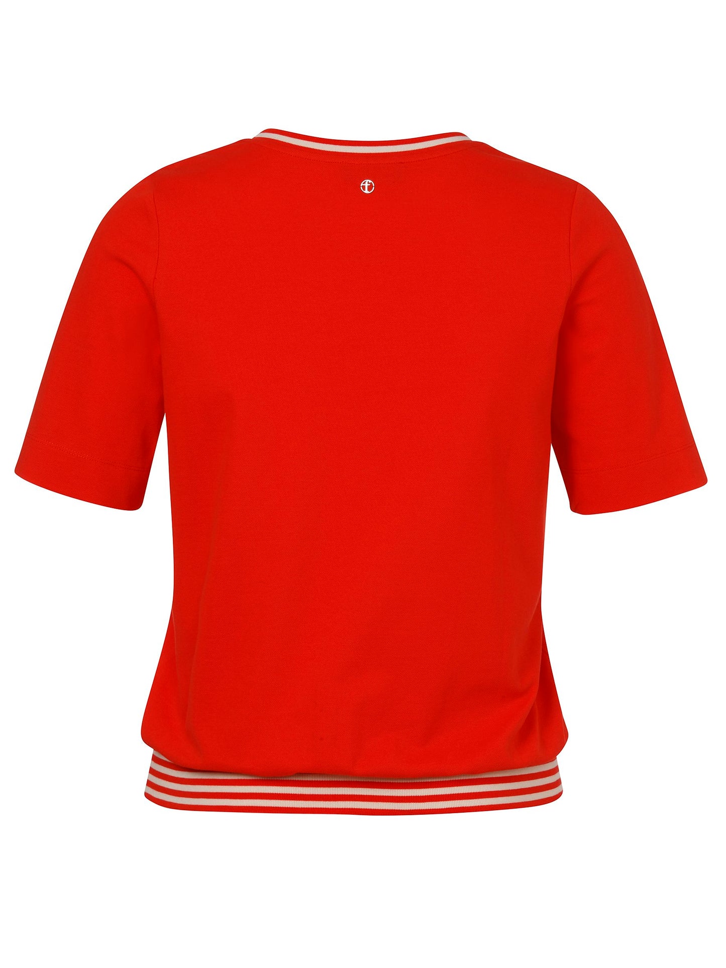 T-Shirt V-Ausschnitt 1/2 Arm (Red / Butter)