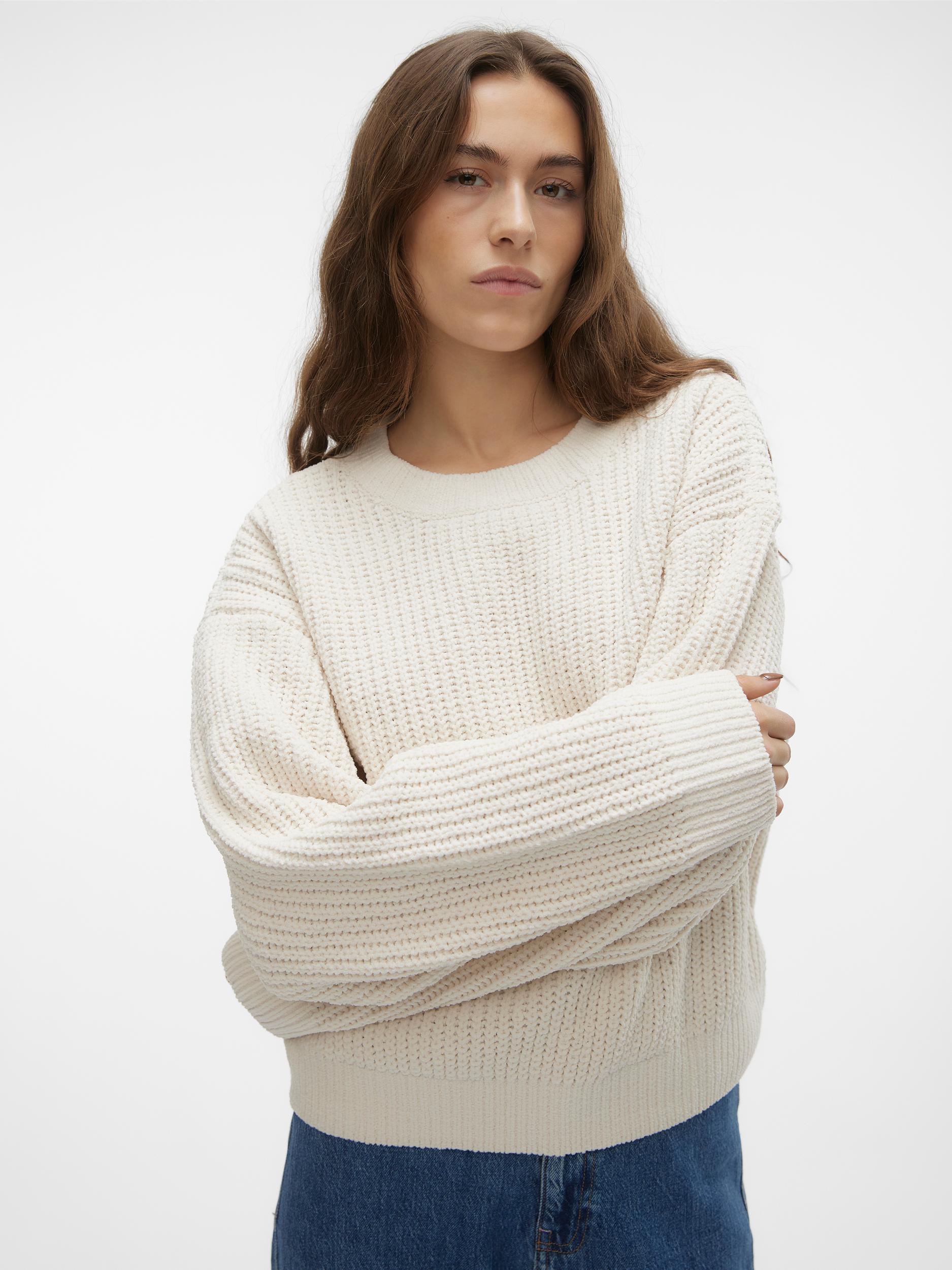 Vmagate Ls O-neck Pullover Low (Brown Lentil)