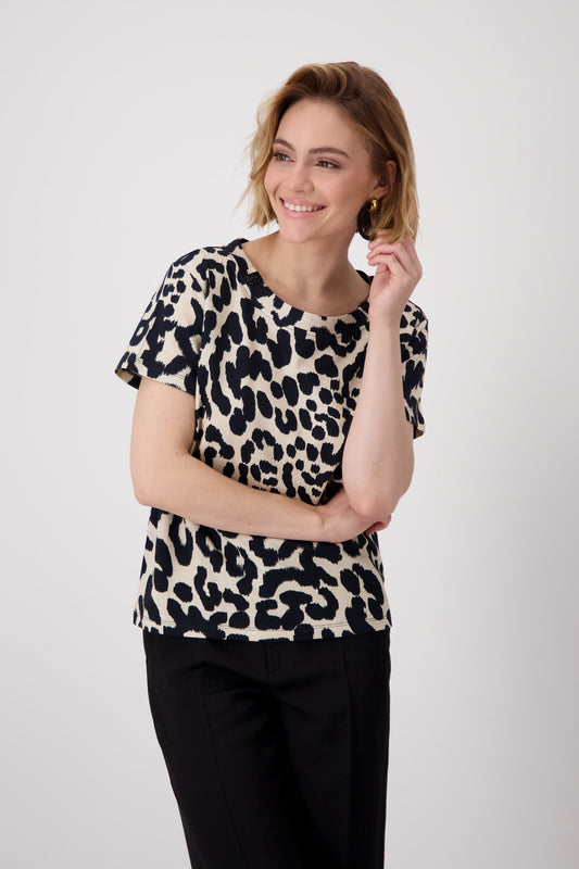 T-Shirt (Schwarz Gemuster)