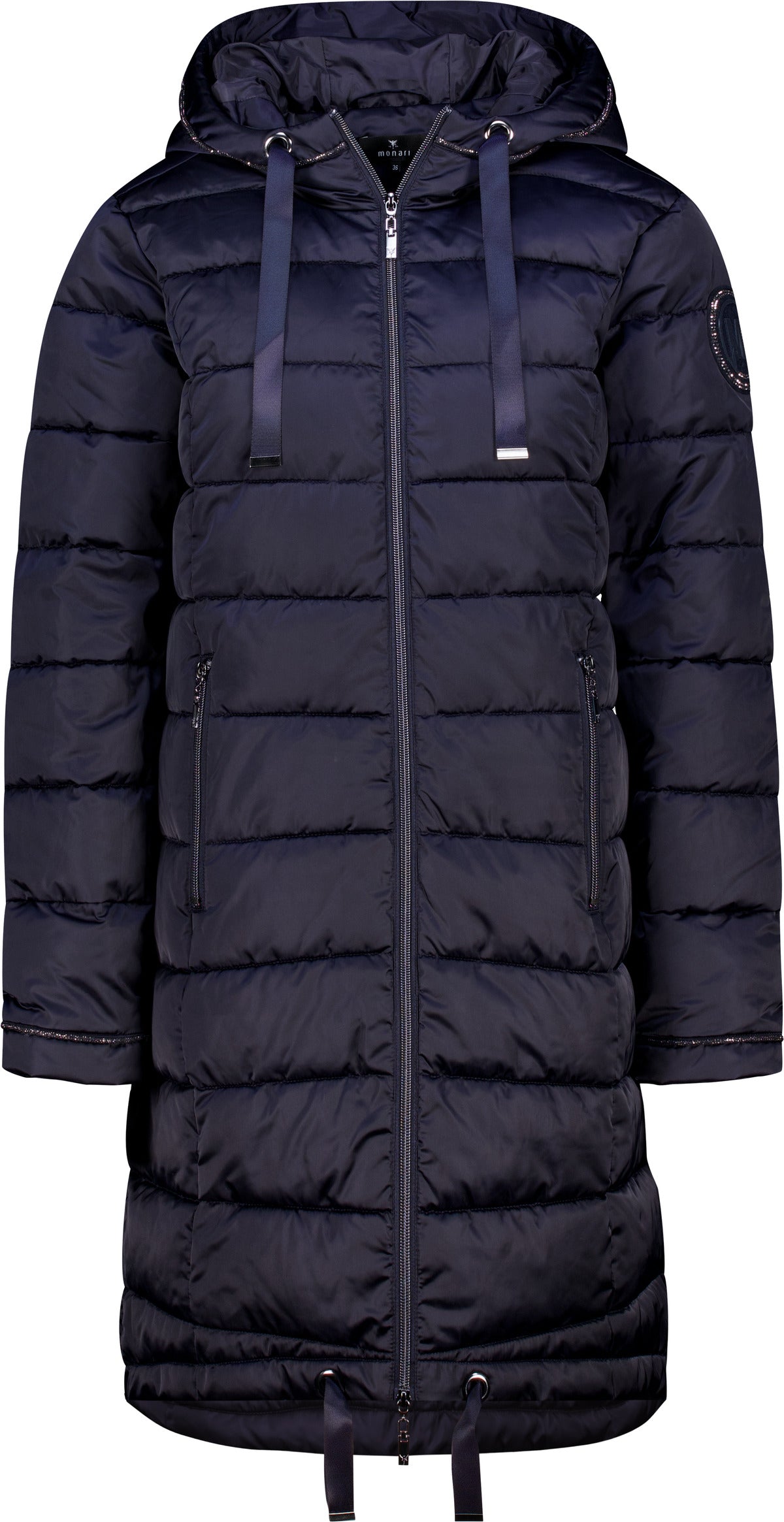 Steppmantel mit Patch (Dark Blue)