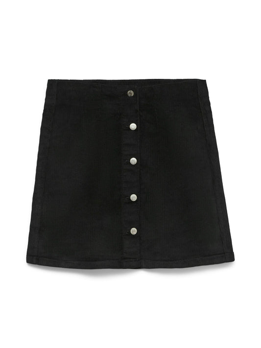 Vmetta Hr Short Cord Skater Skirt Noos (Black)