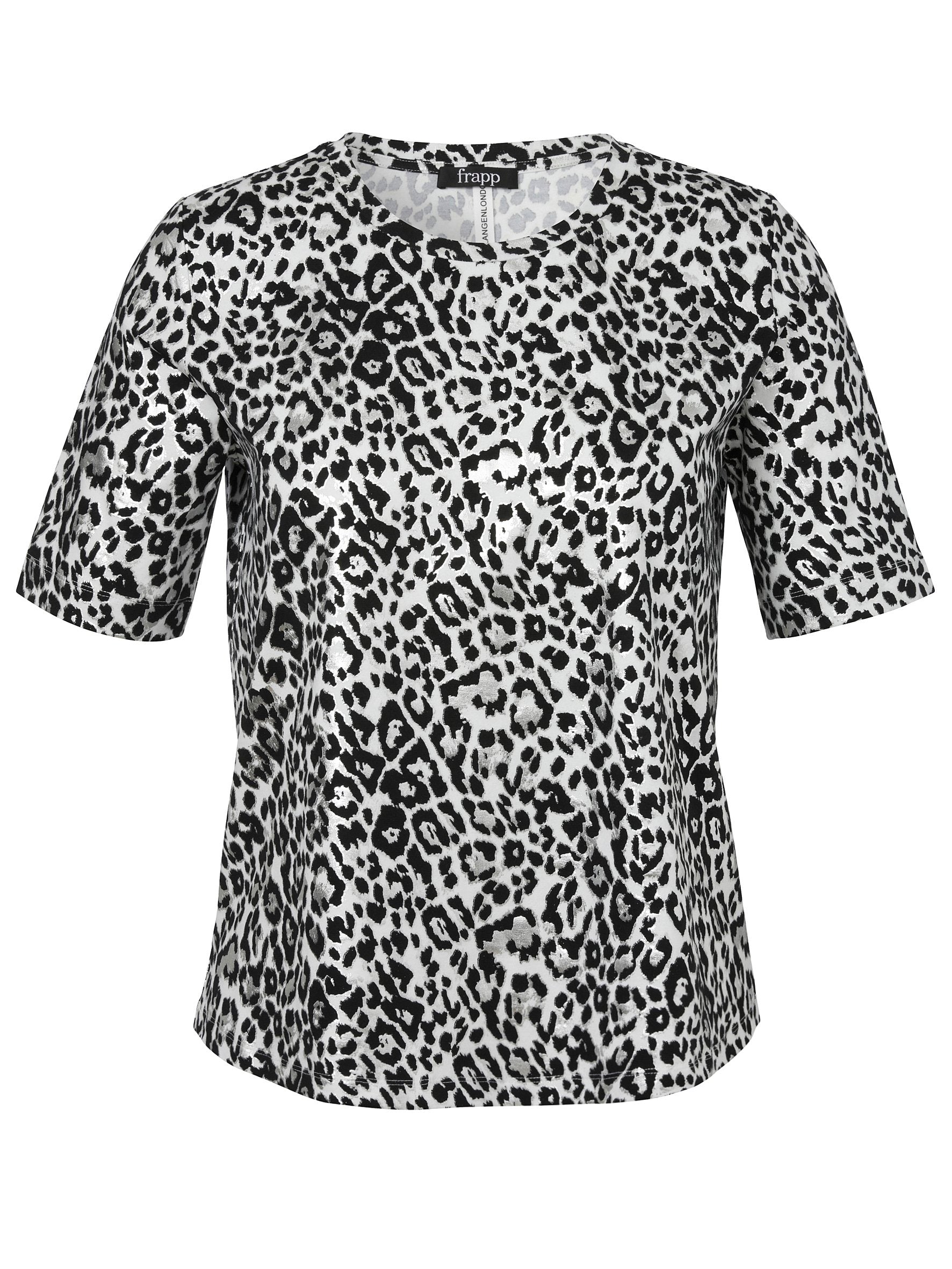 T-Shirt Rundhals 1/2 Arm Druck (Offwhite Multico)