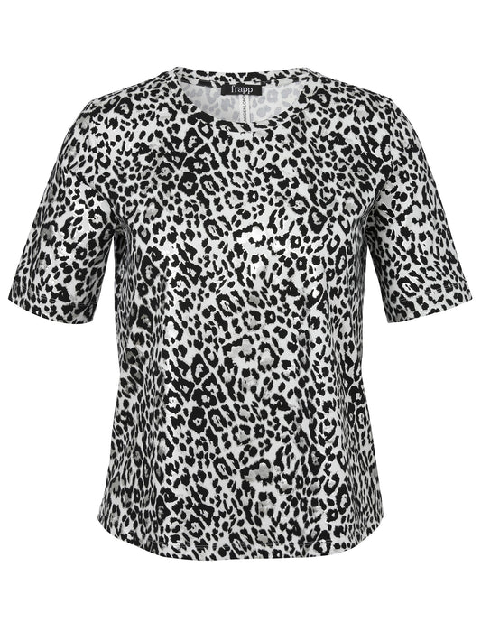 T-Shirt Rundhals 1/2 Arm Druck (Offwhite Multico)