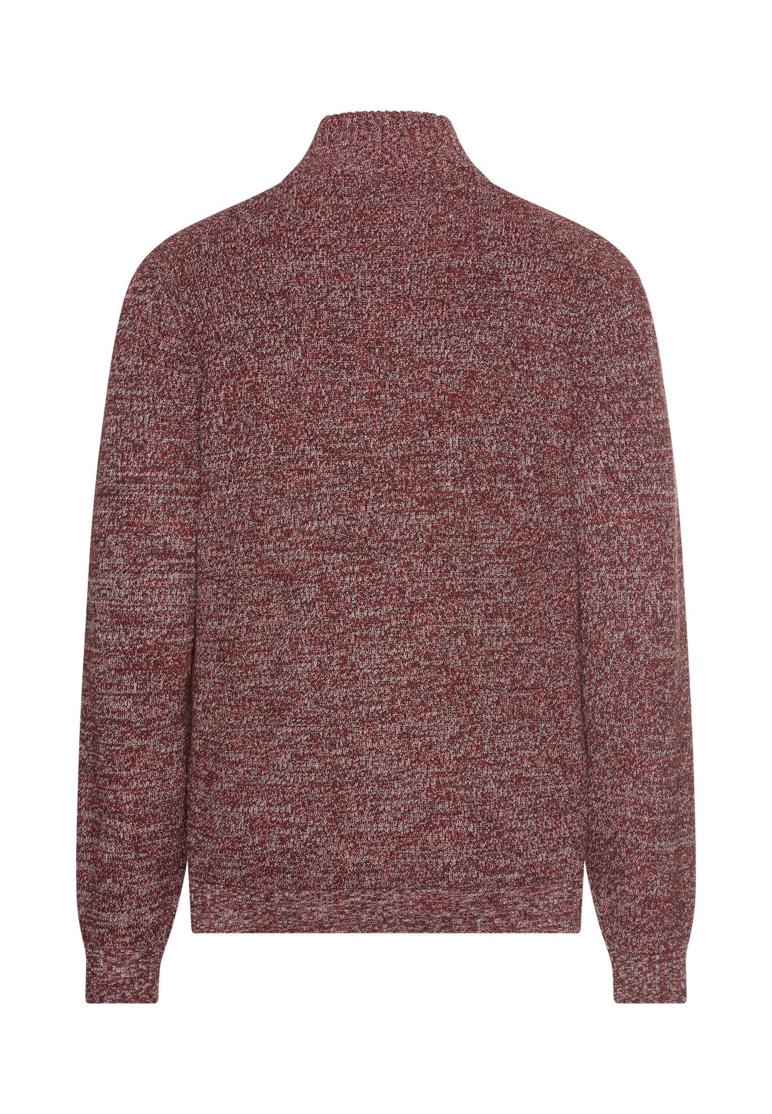 Strick-Troyer mit melierter Struktur (Amber Red)