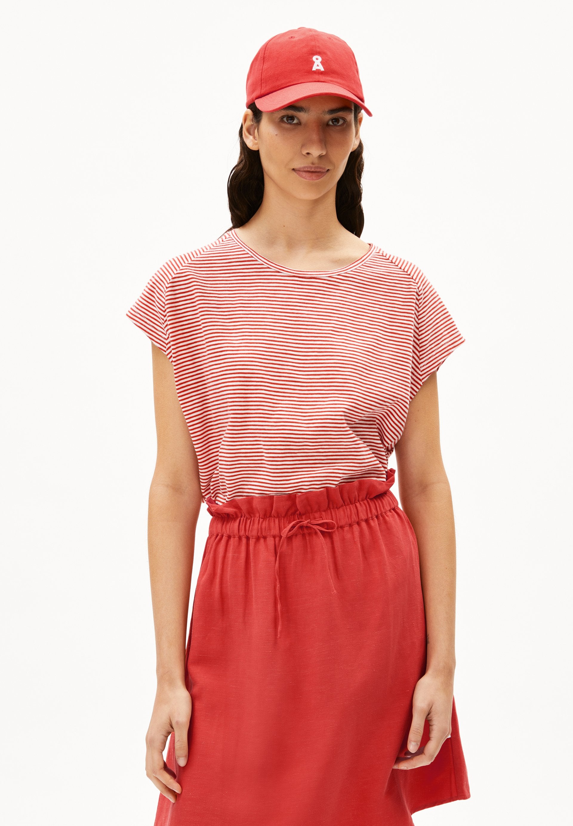 Oneliaa Lovely Stripes (Oatmilk-coral B)