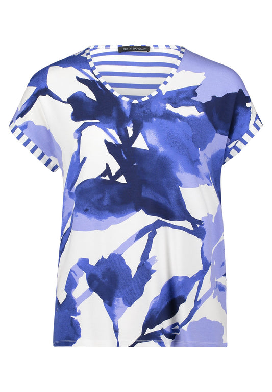 Casual-Shirt (Cream/blue)