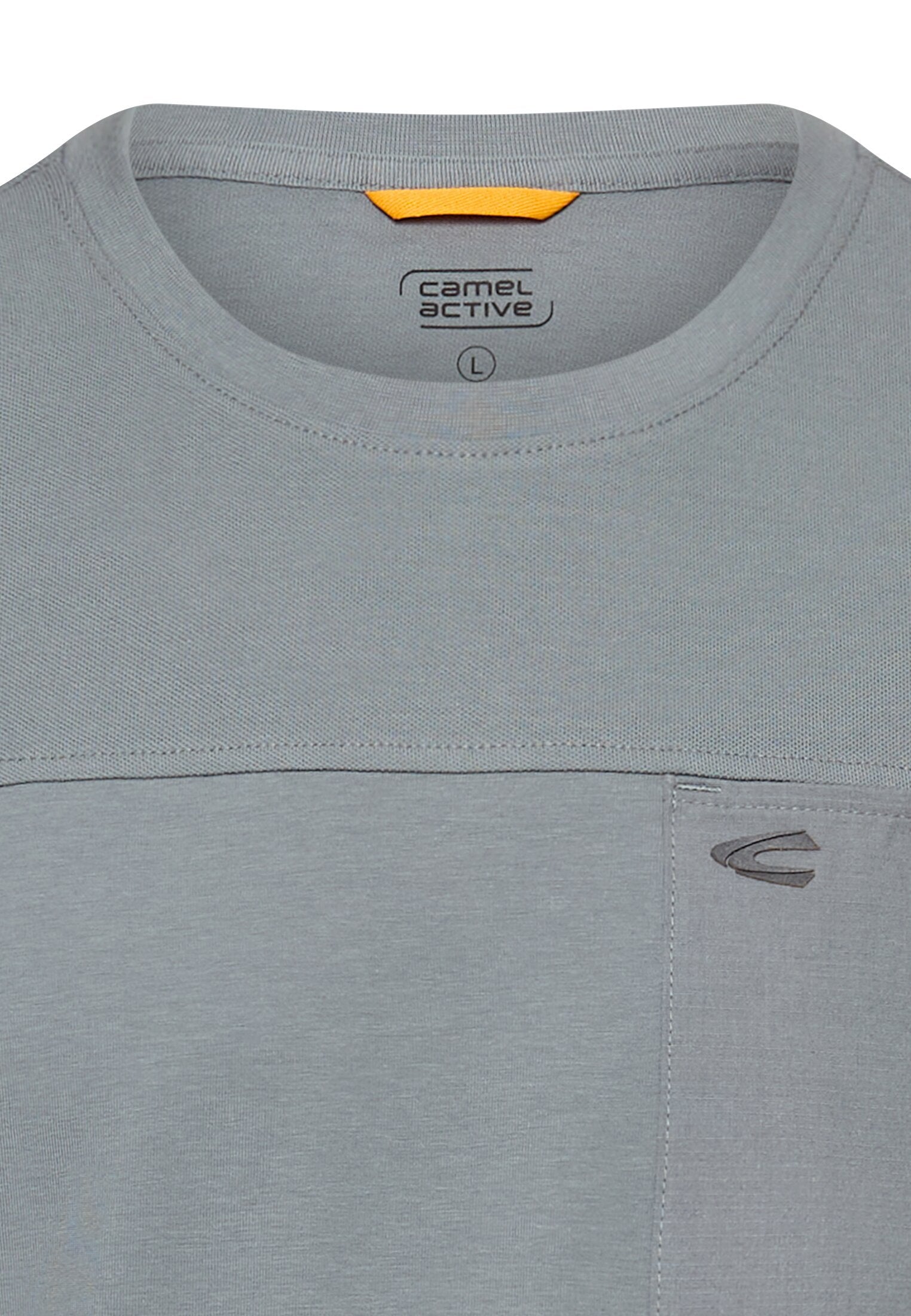 T-Shirt mit Brusttasche (Stormy Blue)