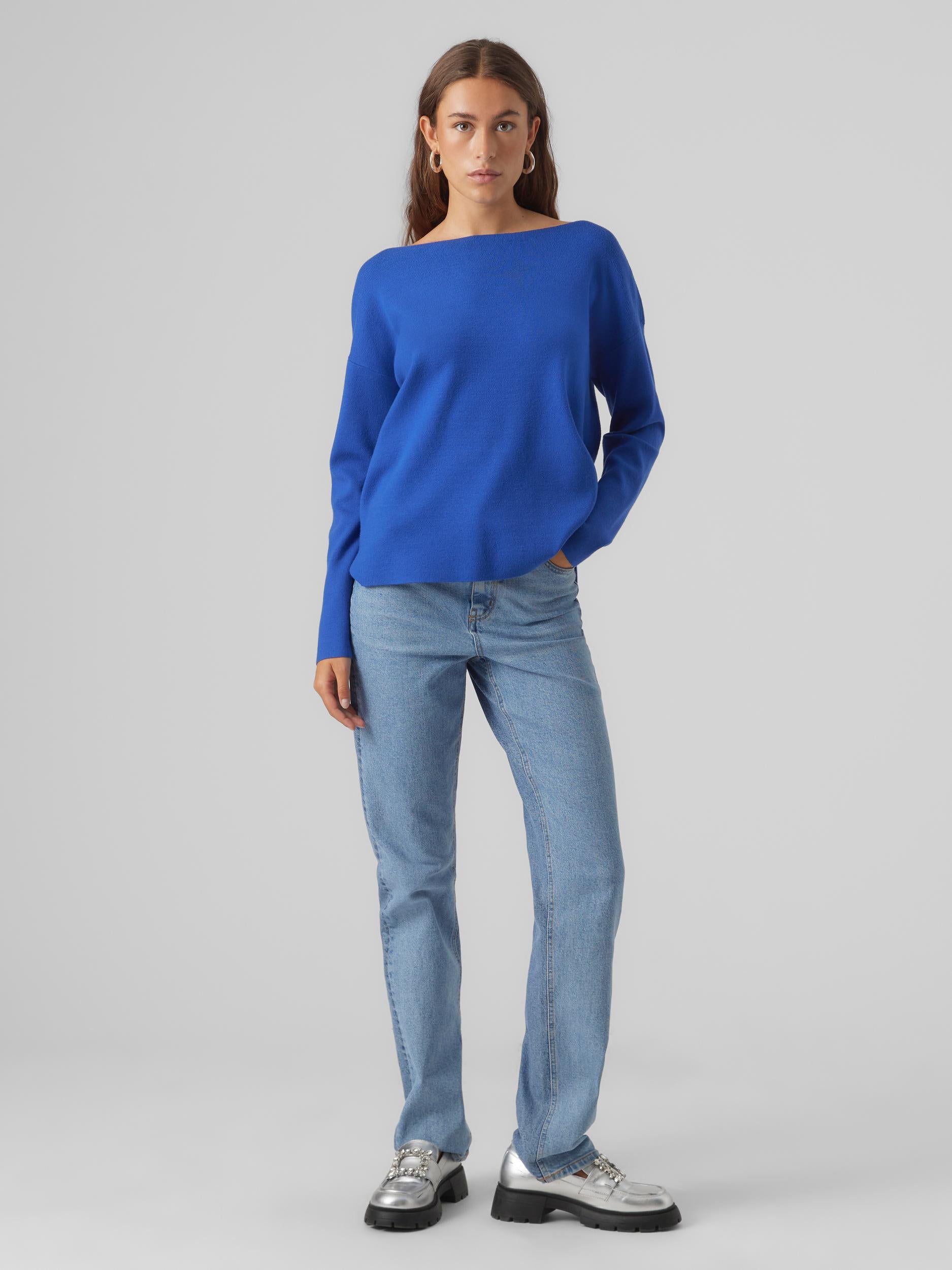 Vmnancy Ls Boatneck Pullover Ga (Black)