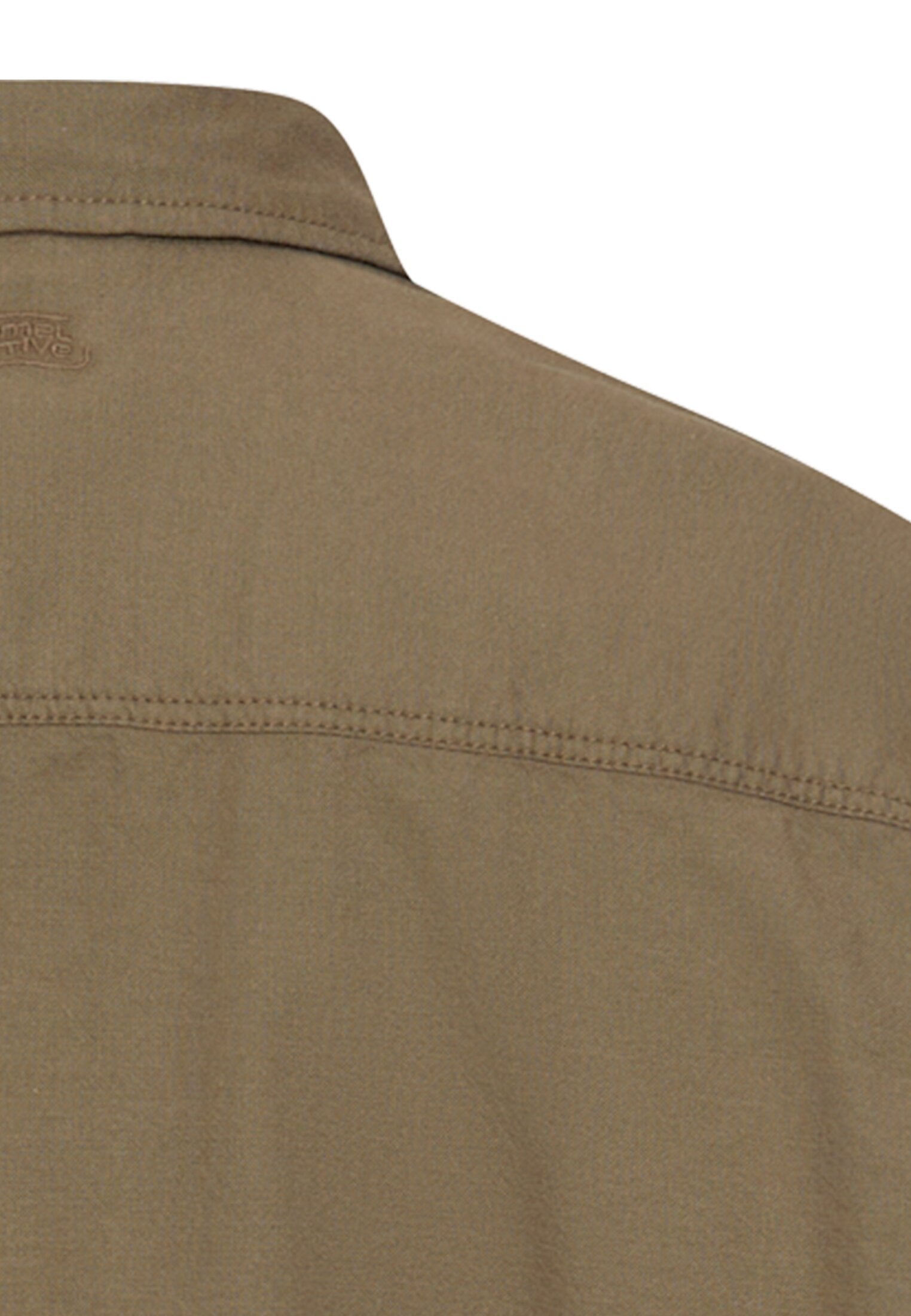 Langarmhemd mit Brusttasche (Deep Olive)