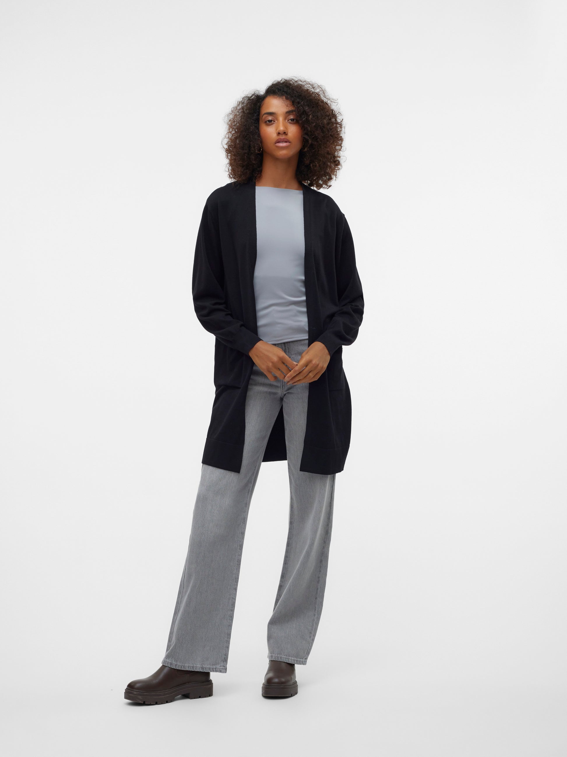 Vmsilje Ls Open Cardigan Ga Noos (Black)