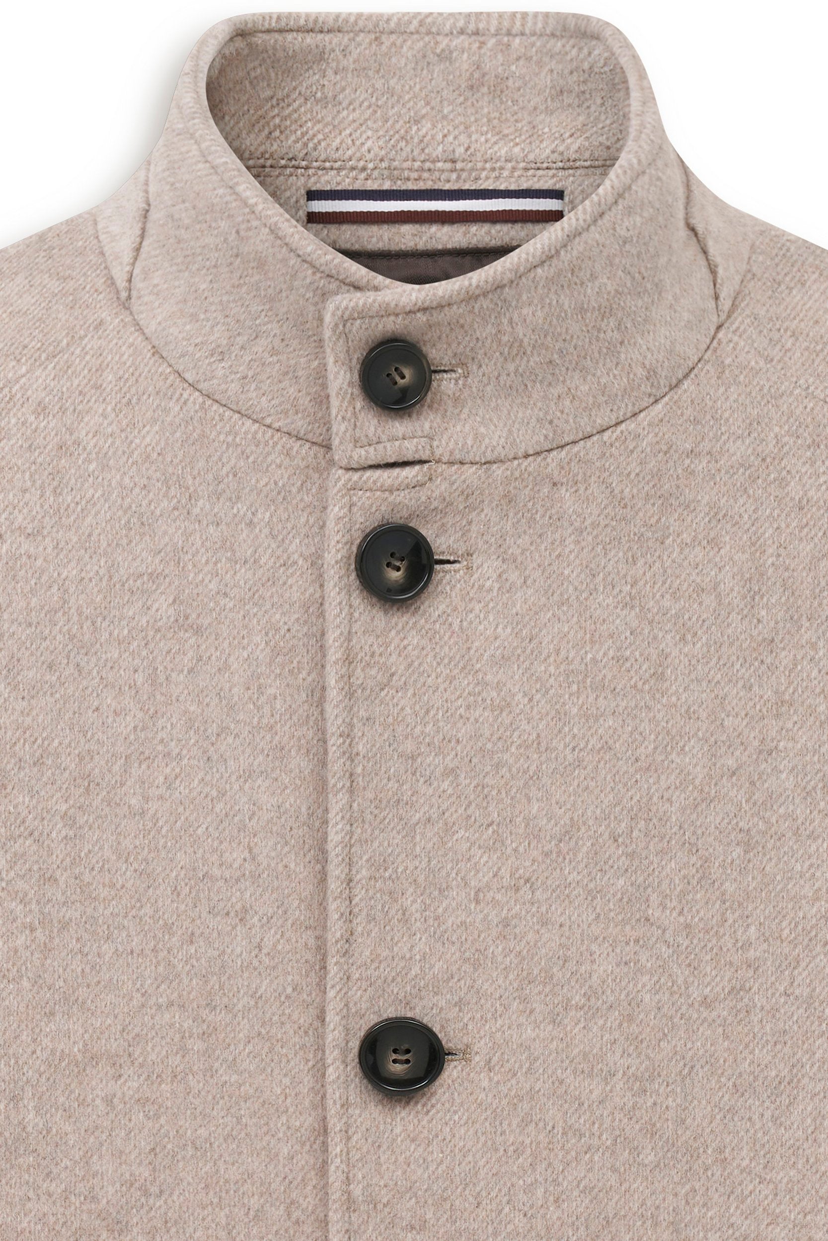 Herrenmantel Wolle (Beige)