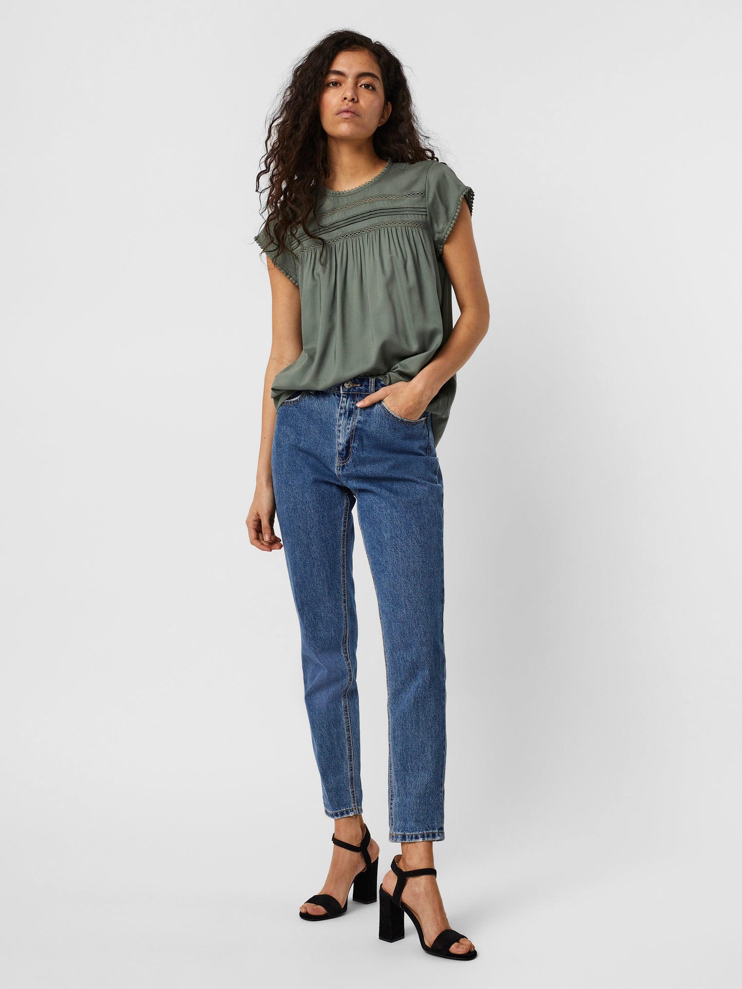Vmdebbie Pleat S/l Top Ga Noos (Laurel Wreath)