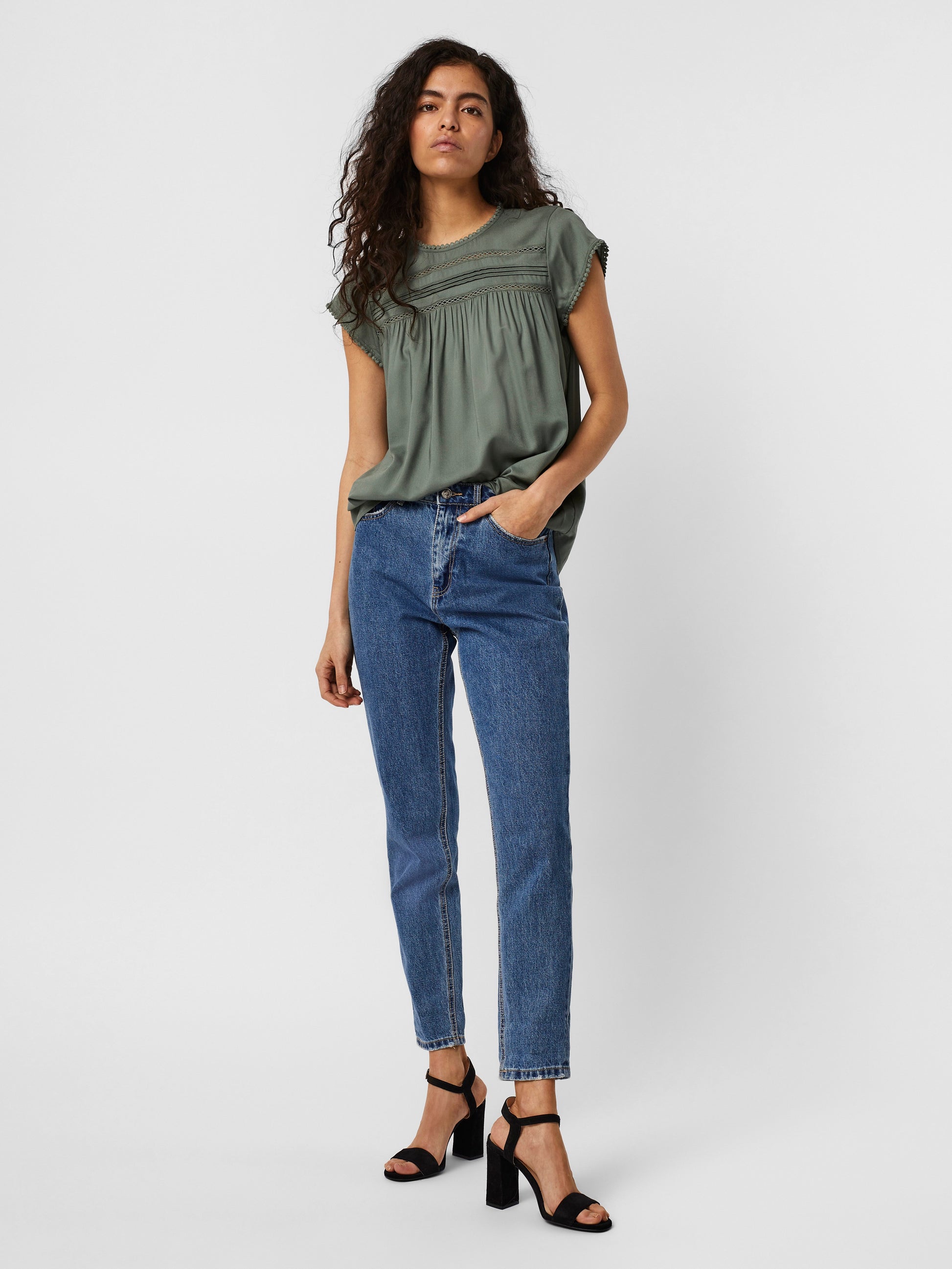 Vmdebbie Pleat S/l Top Ga Noos (Laurel Wreath)