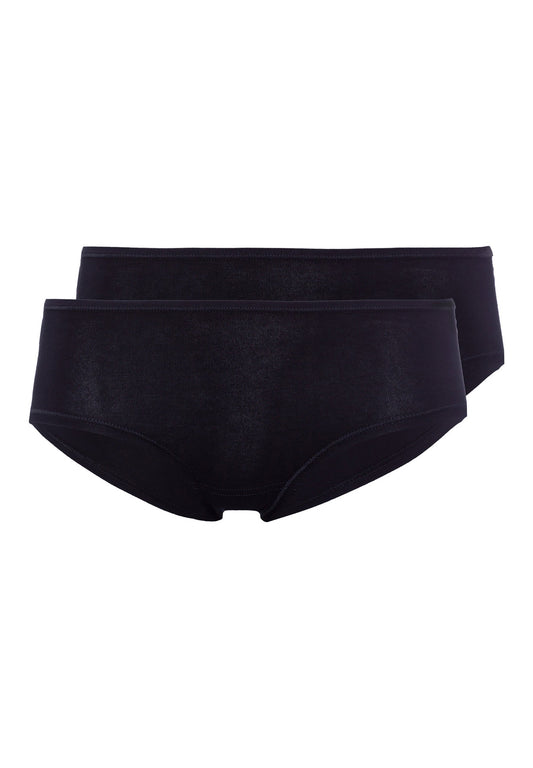 Skiny Damen Panty Doppelpack SKINY ADVANTAGE Cotton Stretch (Black)