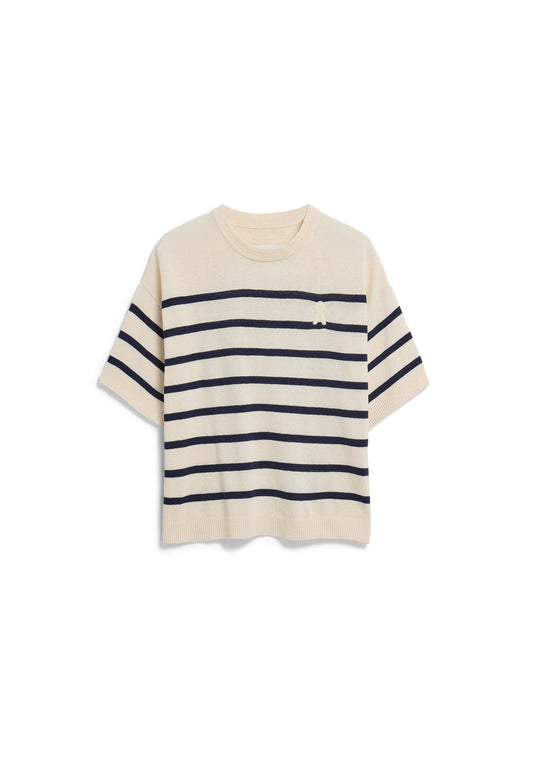 Striped Linen Blend Sweater (Undyed-tinted N)