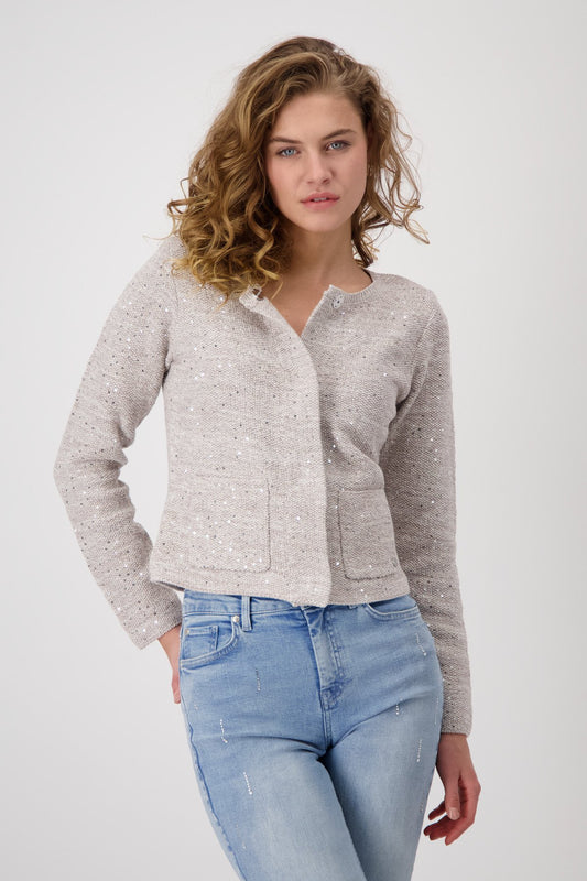Strickjacke (Dark Linen)